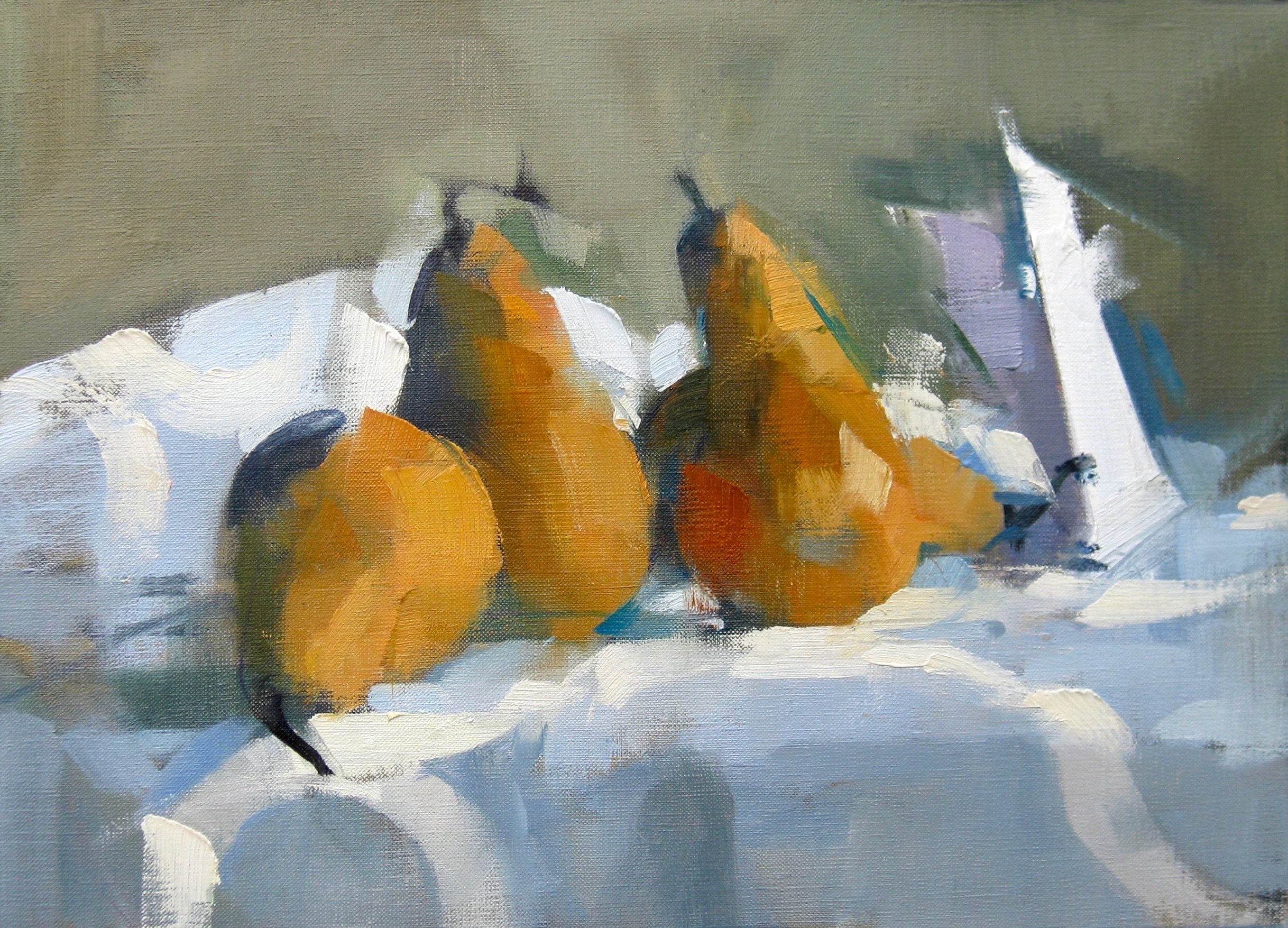 Pears & Paper (15x11) — Calloway Fine Art & Consulting