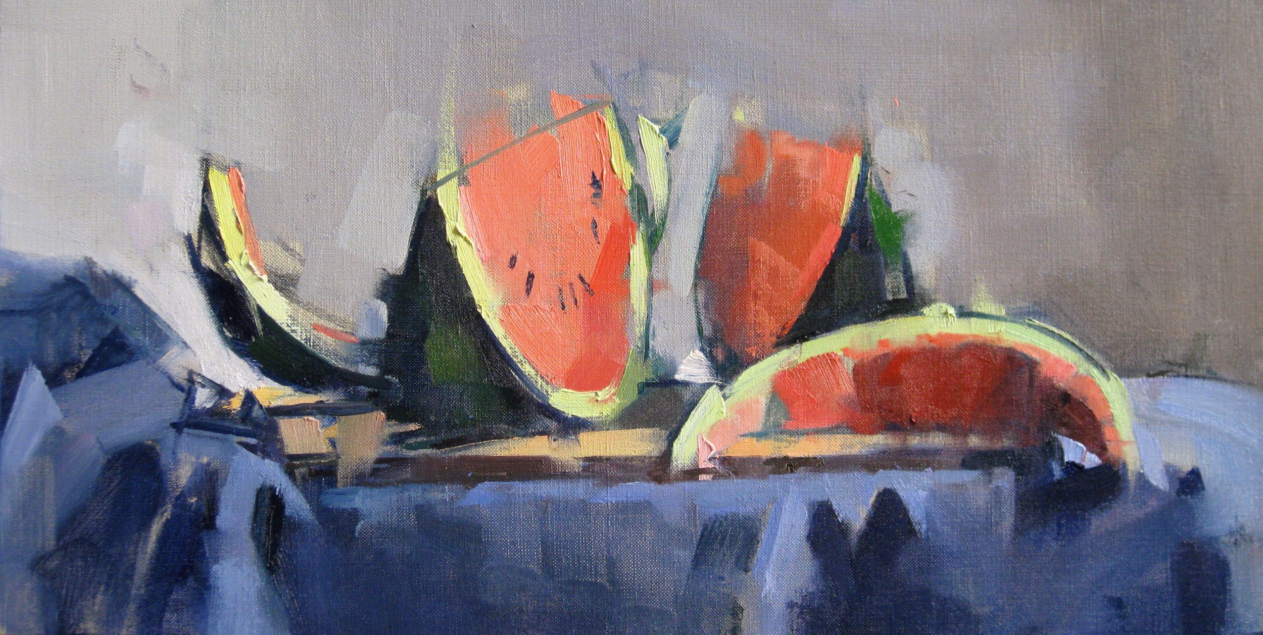 Watermelon Four Slices Blue