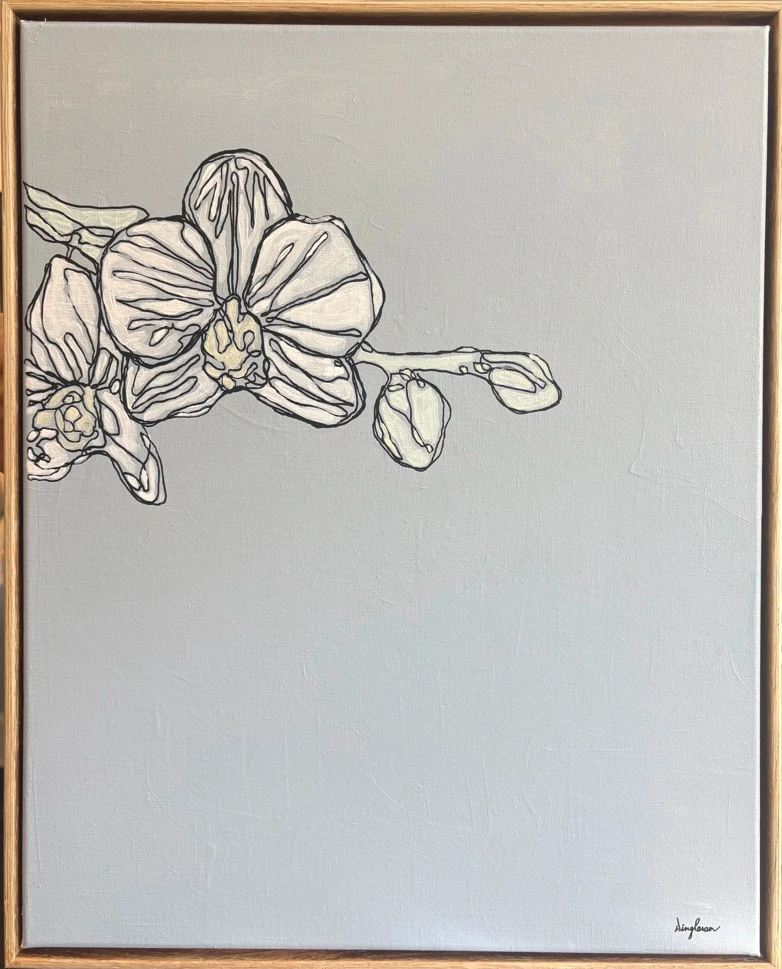    The Impending Bloom - Study  Kelly Dinglasan Minton $1000   