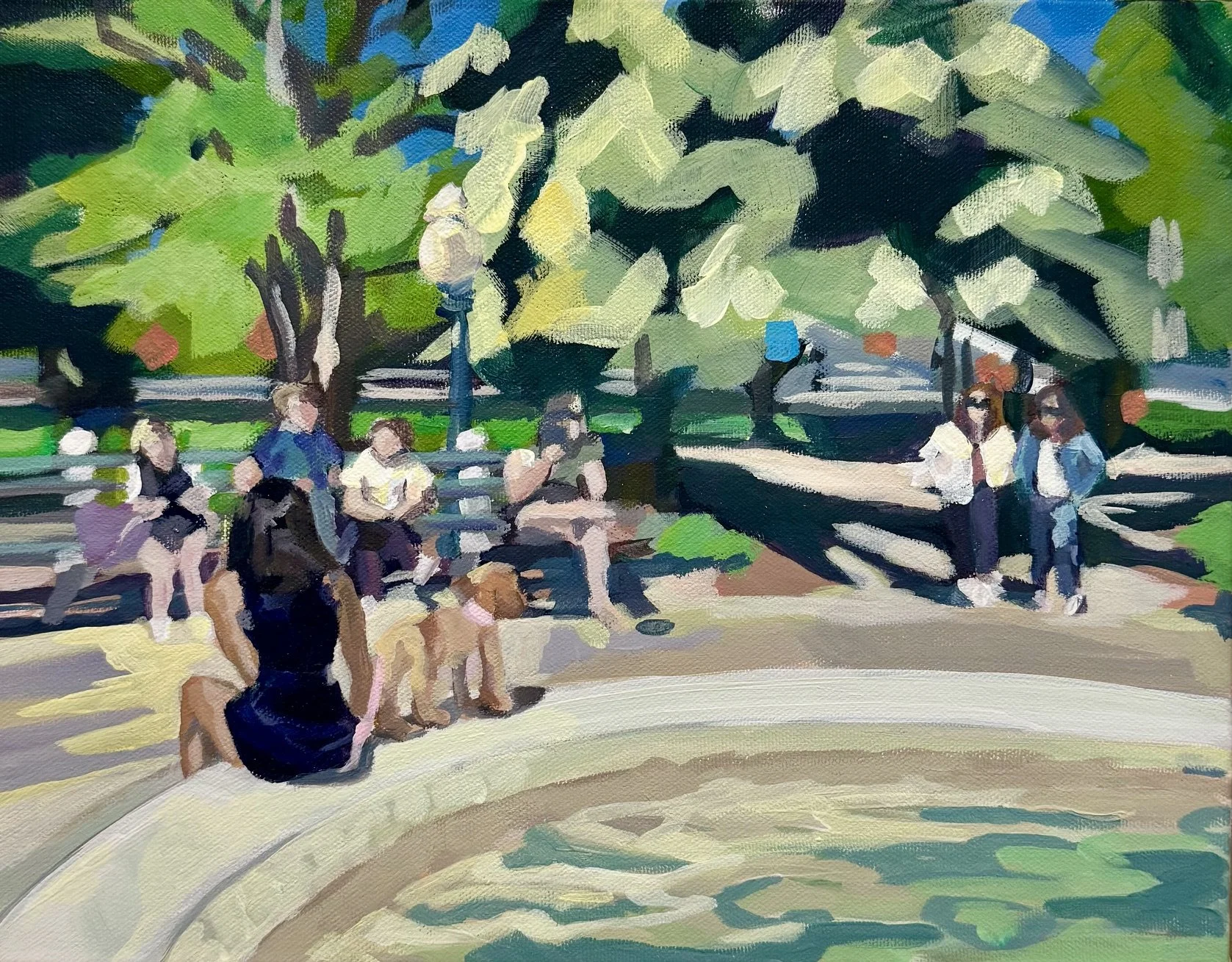    People Watching in Dupont Circle  Madeleine Greenwald $260  