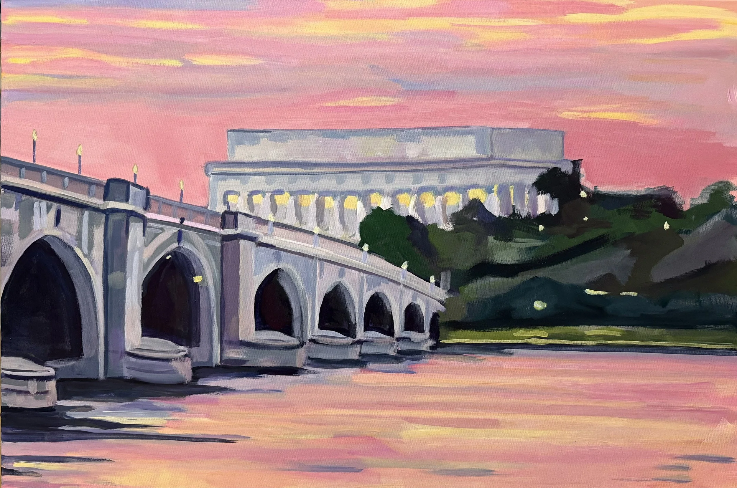    Sunset Over the Lincoln Memorial  Madeleine Greenwald $1,450  