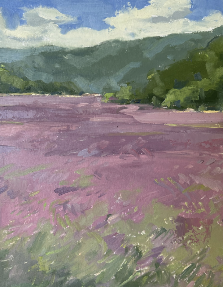  Lavender Field outside Menerbe Bernard Dellario $1050 