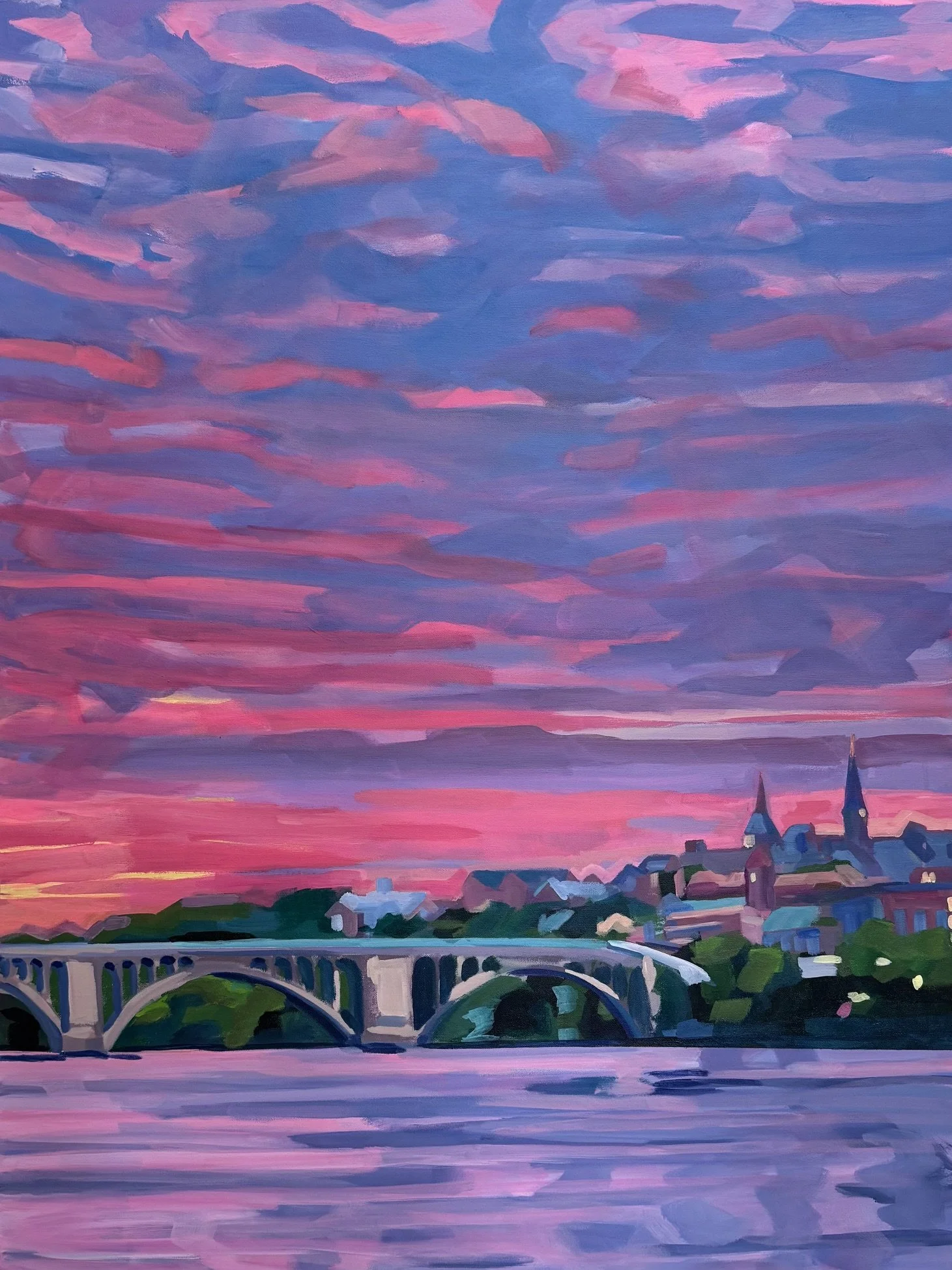    Sunset on the Hilltop  Madeleine Greenwald $3,350  