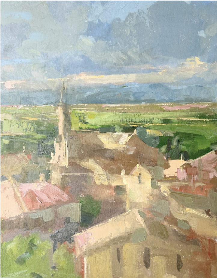    View from Bonnieux 2  Bernard Dellario $1050  