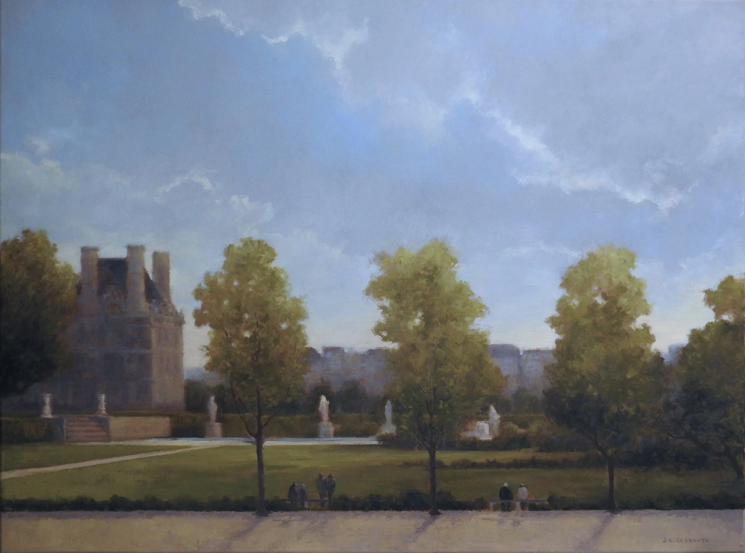    In the Tuileries Gardens  Jean Schwartz $4400  