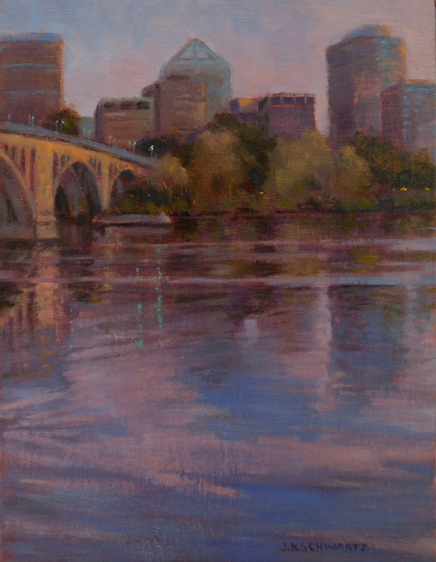 Schwartz_Jean_Rosslyn, September Evening_12x9 oiil on linen panel.jpeg