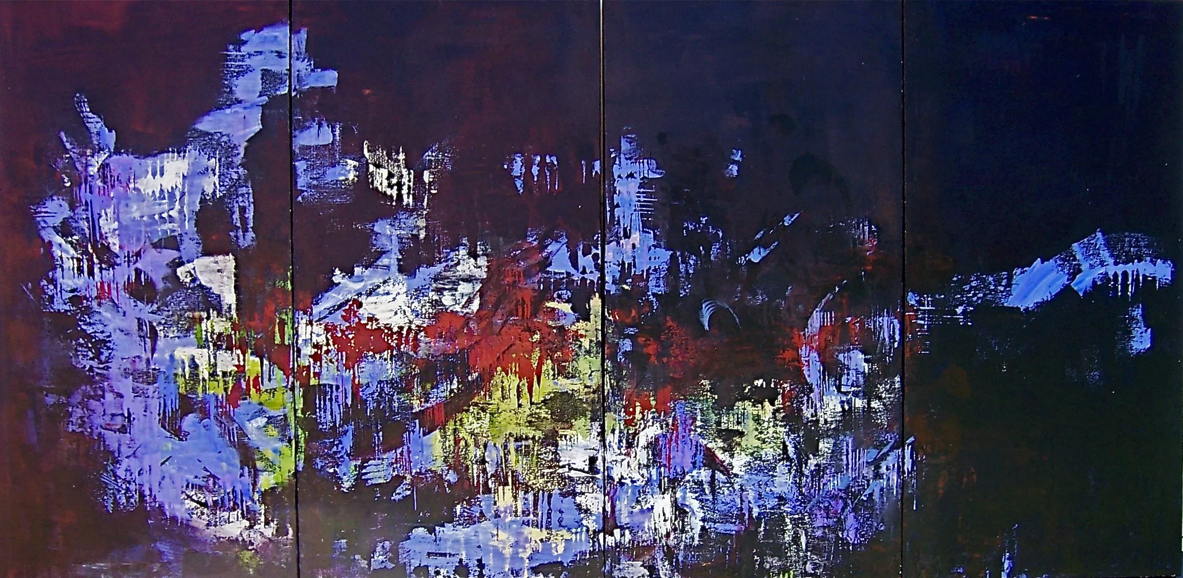 Dance in Love, acrylic on canvas  Quadriptych 48_ x 24_  $9500.JPG