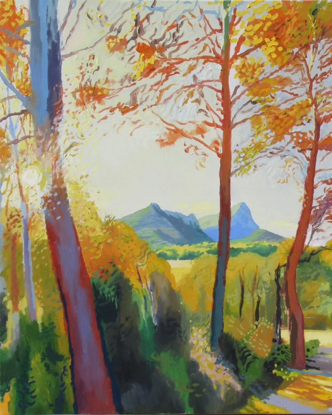 "What would happen if artistic freedom and angelic calm could be married?" - The Master and Margarita
.
#freedom #calm #themasterandmargarita 
#oilpainting #contemporaryart #landscape #mountain #montpellier #france #occitanie