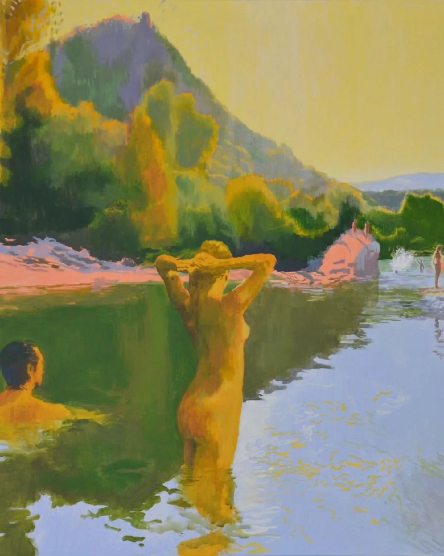 “O fairest of all creation, last and best, / Rest in the happy garden, without toil or care, / Where every fruit is delicious and each stream a mirror of delight.” John Milton, Paradise Lost (1667), Book IV
.
Expo: Ici, comme en Arcadie
V