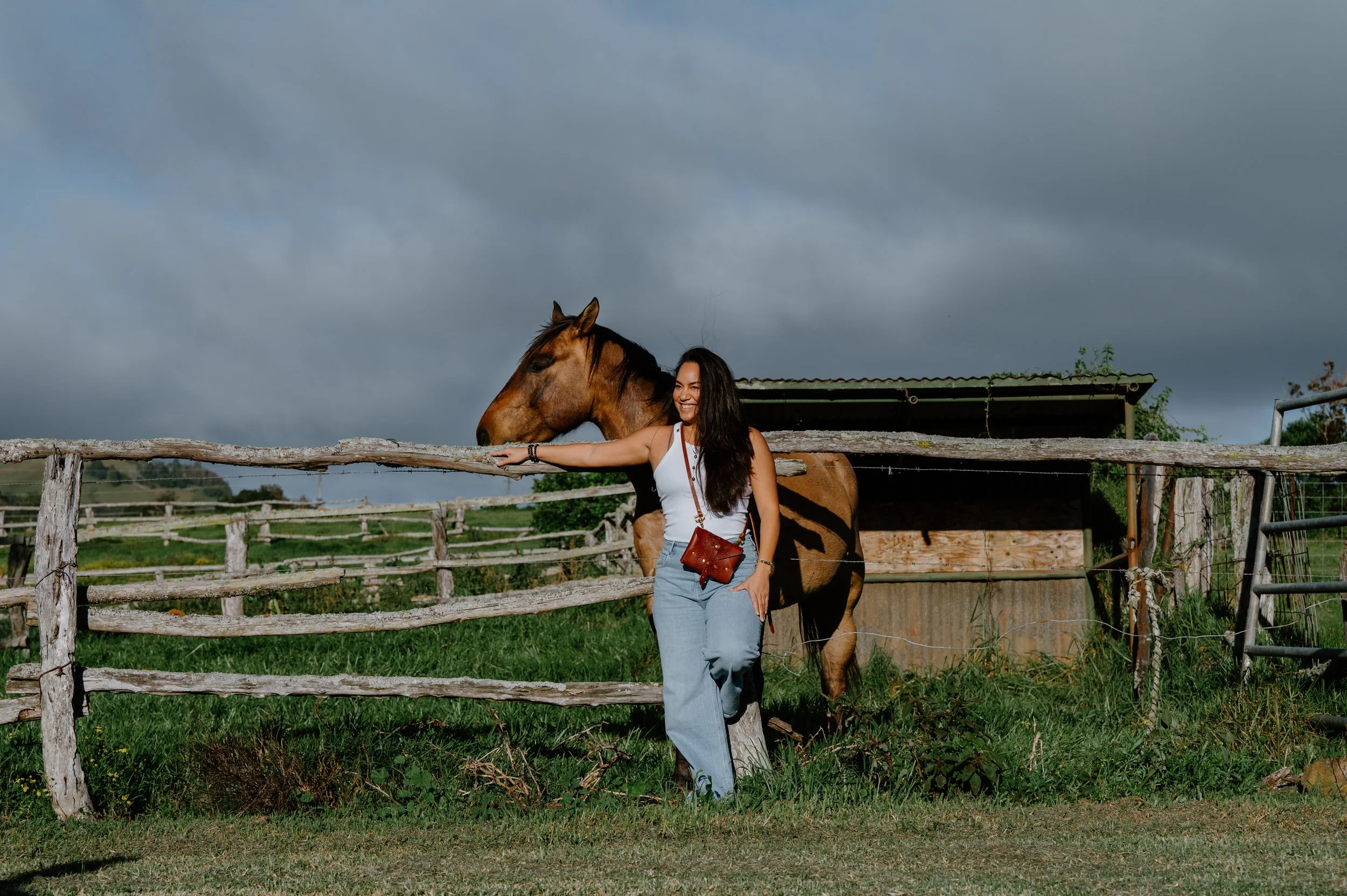 Taira Barron Cran photographed on her ranch, reflecting the land-rooted spirit of Salty Western