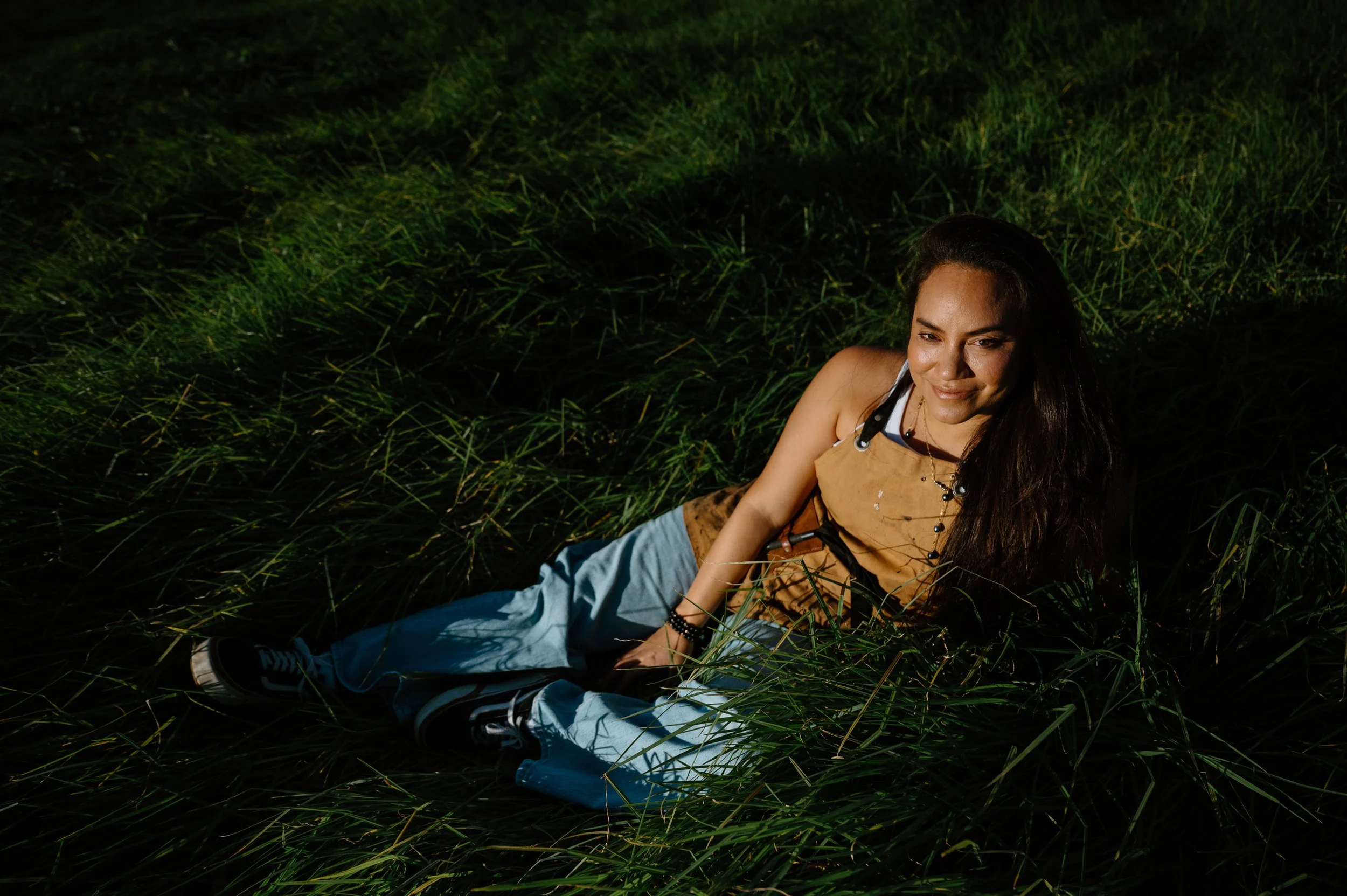 Environmental portrait of Salty Western founder, Taira Barron Cran, on Big Island of Hawaii