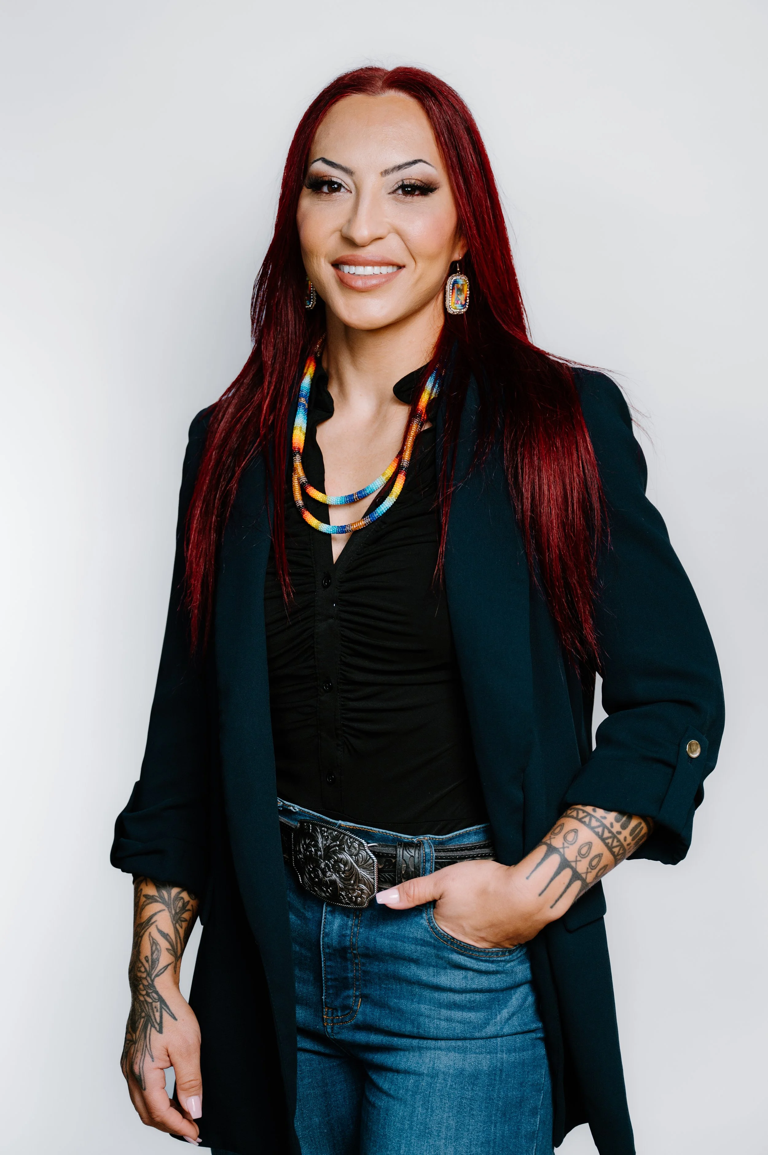 Studio portrait of Nicole Davies, founder of Sovereign Seeds