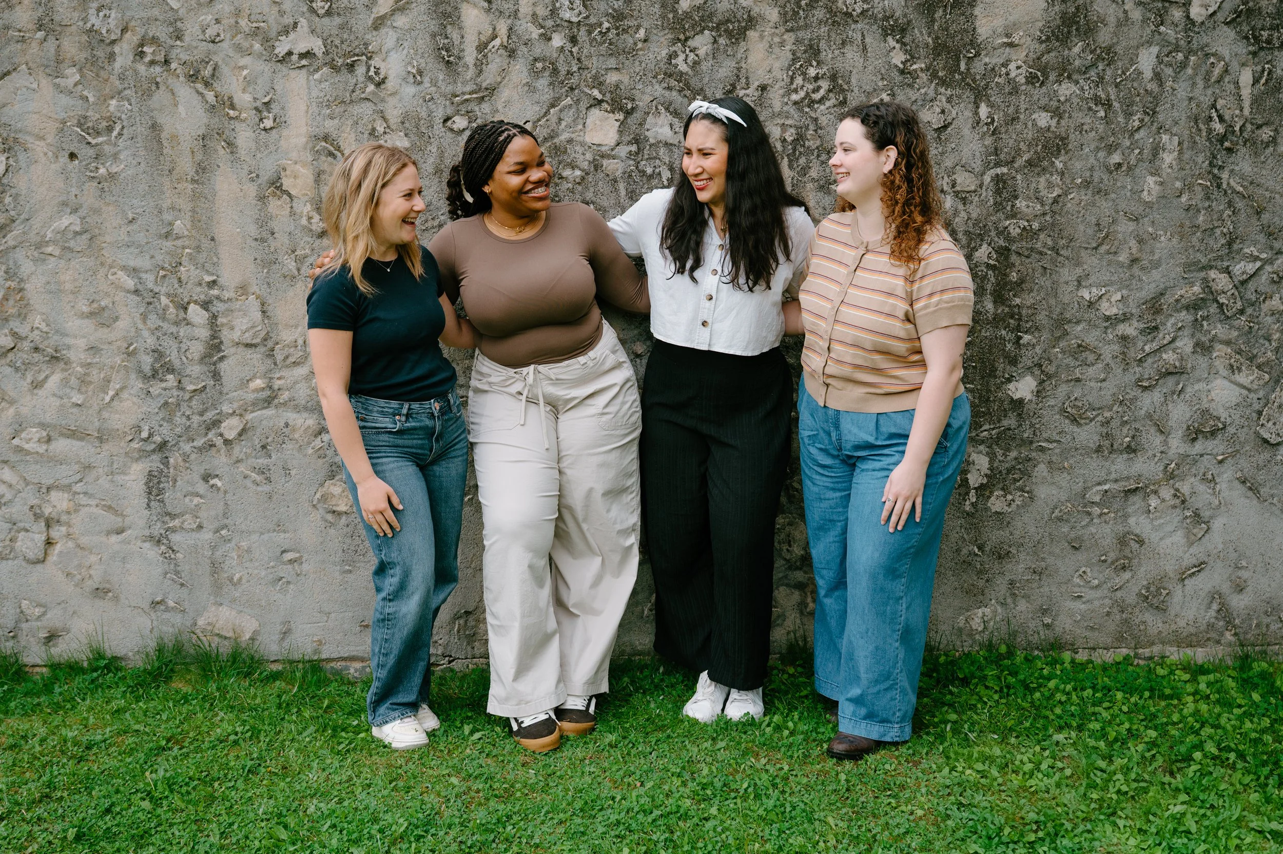 Students enjoying campus life at Trent University, lifestyle photography