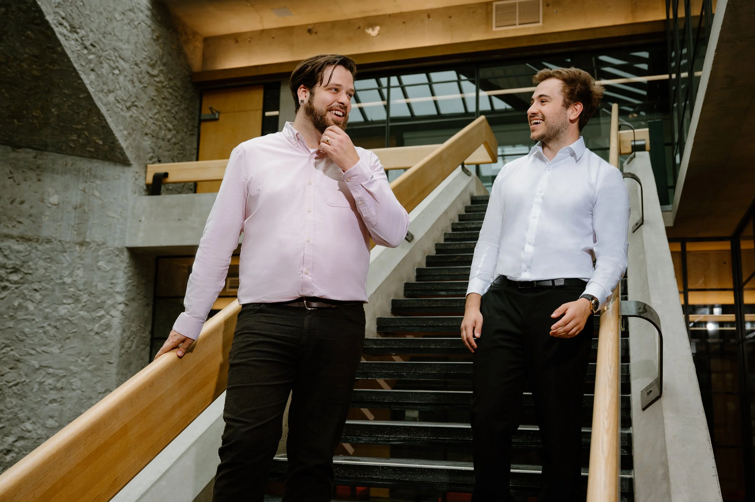 Students studying at Trent University library, editorial commercial photography