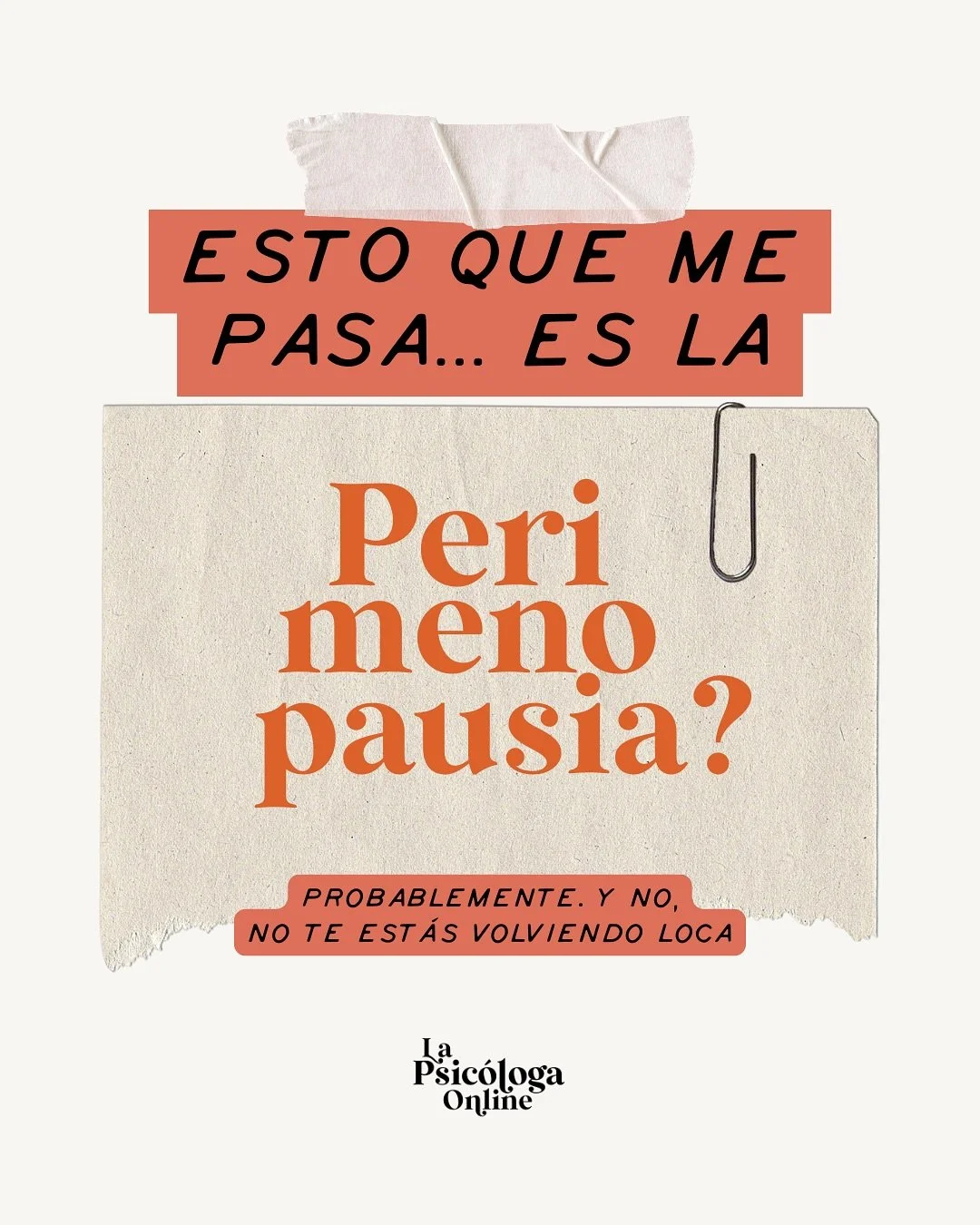 Hay una etapa en la vida de muchas mujeres que no est&aacute; bien explicada. Y por eso, frecuentemente, nos sentimos mal sin saber por qu&eacute;.

&mdash; Dejas de dormir como antes.
&mdash; Lloras m&aacute;s de la cuenta.
&mdash; Te irritas por co