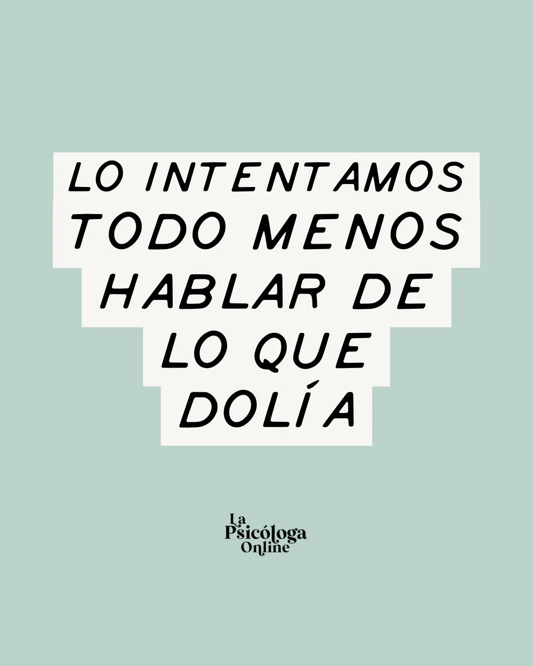 Lo intentamos todo. Citas, sexo, escapadas. Silencios largos, silencios cortos. Caricias con desgana. Conversaciones con miedo. Intentamos ignorarlo, disimularlo, protegernos. Pero nunca hablamos de lo que dol&iacute;a.⁠
⁠
Nos pas&oacute; como a much