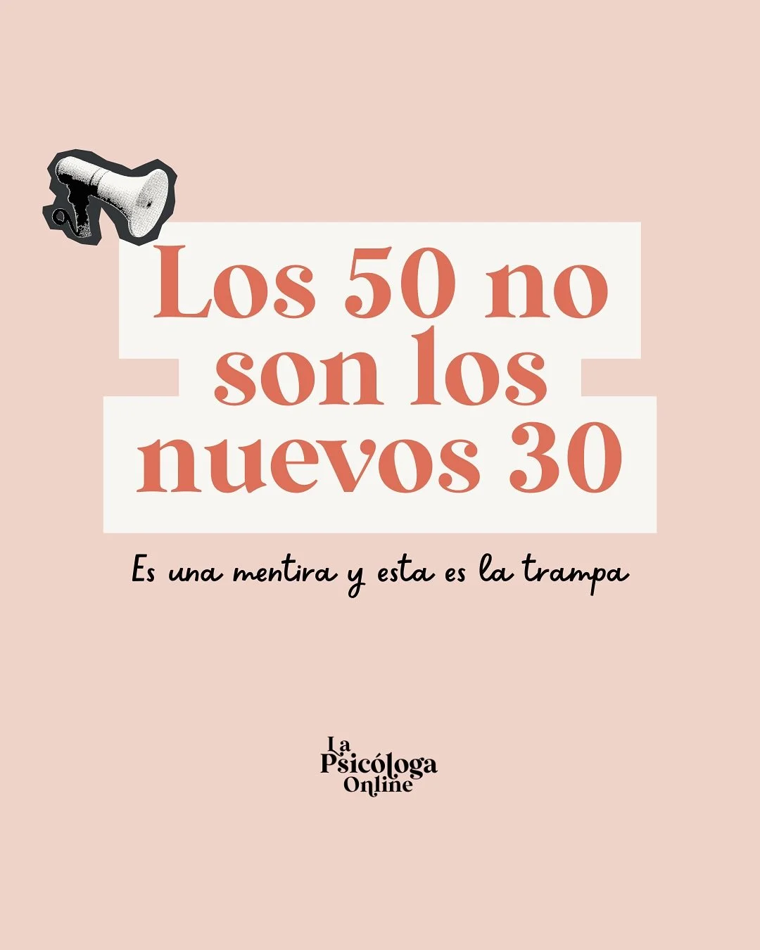 STOP 🛑 
Los 50 son los nuevos 30 (y otras mierdas por el estilo)  Nos vendieron la idea de que los 50 son los nuevos 30. Pero en realidad lo que quieren es que sigamos consumiendo como si lo fueran.

 Esa es la trampa 💸

🟣 Si no te averg&uuml;enza