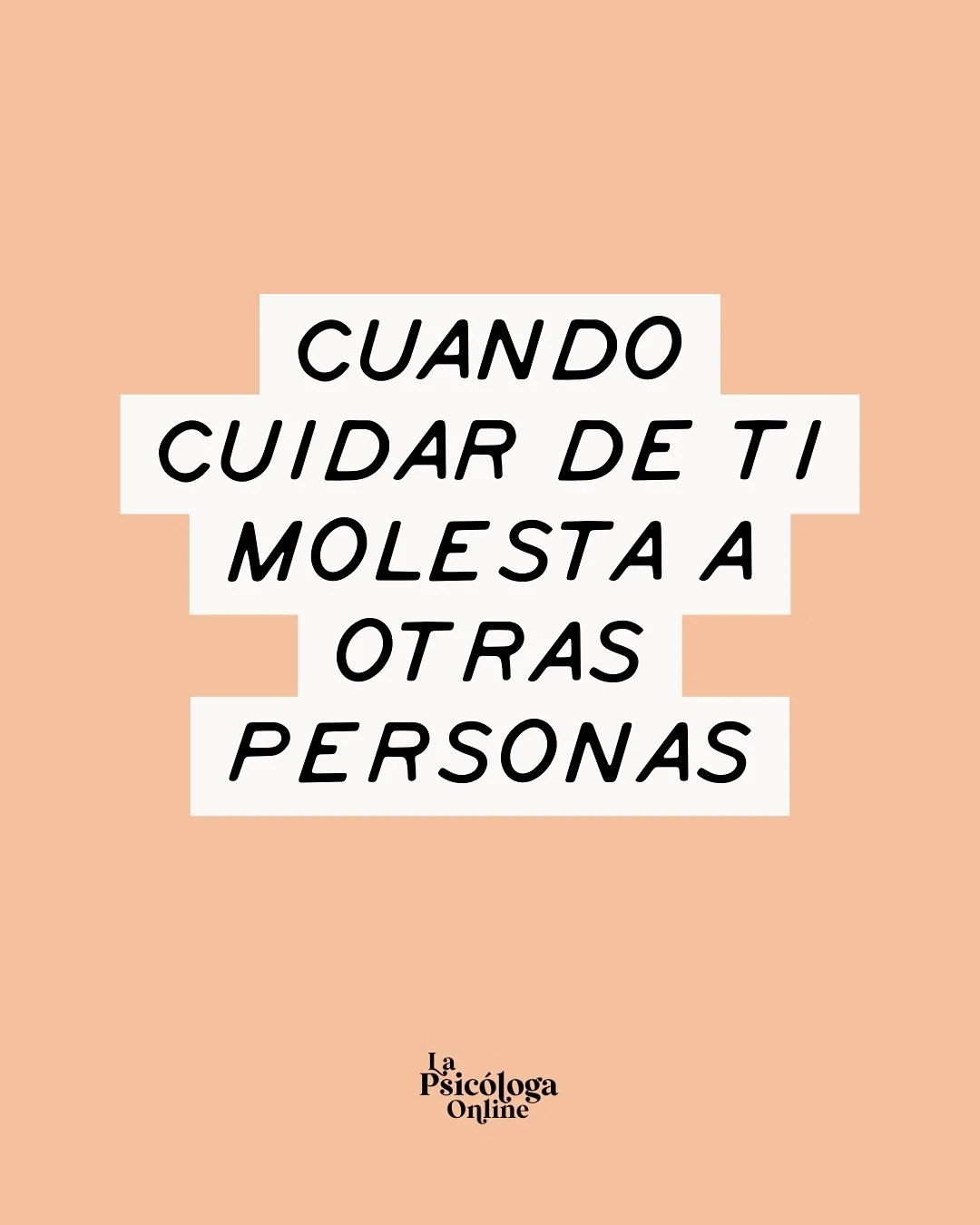 Hay gente que se molesta cuando cuidas de ti.
Gente que se enfada porque ya no tragas, no callas, no cedes.
Y lo peor: te lo hacen ver como si el problema fueras t&uacute;.

Pero no, bonita. No es ego&iacute;smo, ni inmadurez, ni una &ldquo;etapa rar