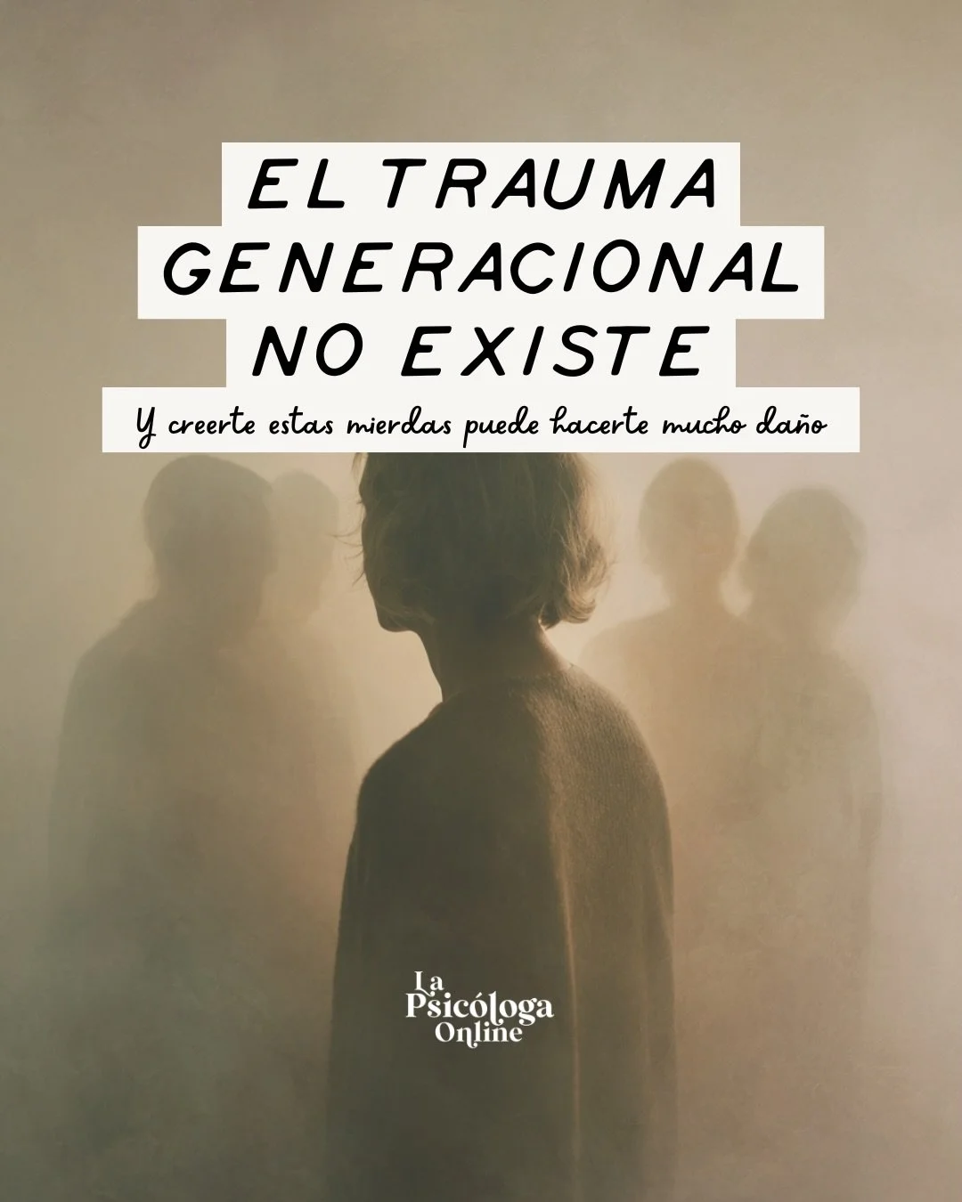 El trauma no se hereda, no queda escrito en el ADN ni se replica gen&eacute;ticamente.⁠
⁠
S&eacute; que esta frase molesta porque hay toda una industria del bienestar viviendo de lo contrario, pero que el sufrimiento se repita dentro de una familia, 