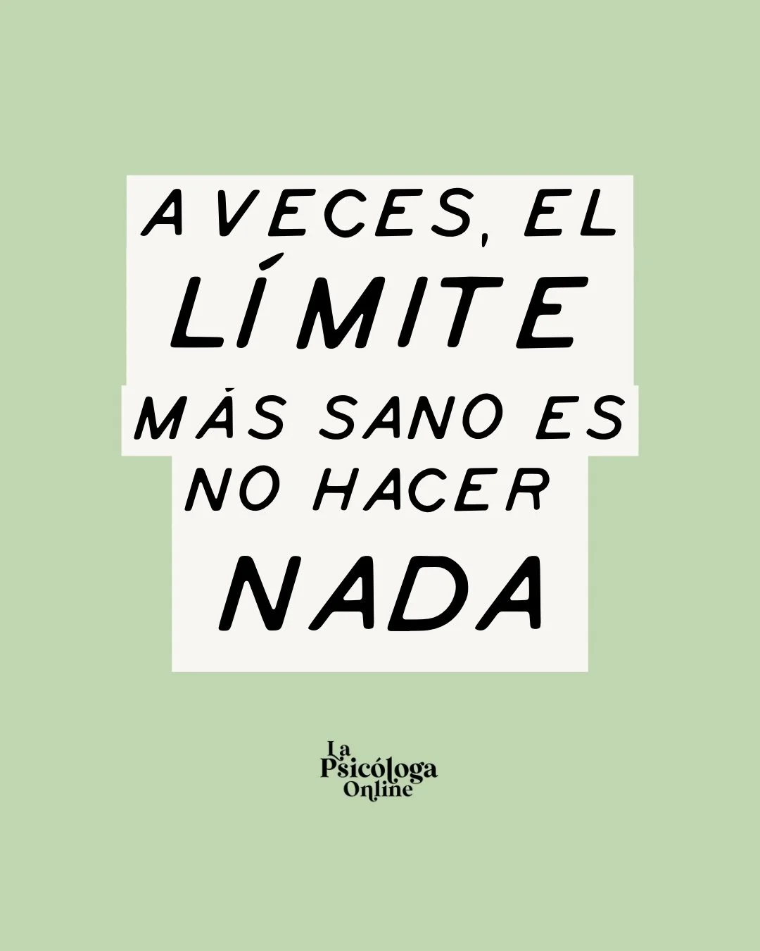 Que te importe algo no significa que tengas que pelear por ello.⁠
Que algo te duela no significa que tengas que explicarlo una vez m&aacute;s.⁠
⁠
A veces el l&iacute;mite m&aacute;s sano es simplemente no gastar m&aacute;s energ&iacute;a en algo que 