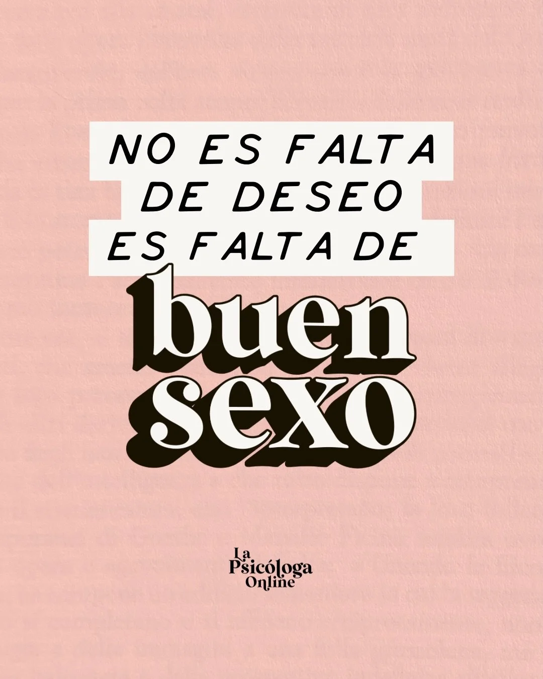 M&aacute;s mujeres de las que me gustar&iacute;a admitir, llegan a consulta dici&eacute;ndome que necesitan trabajar su sexualidad. Que tienen bajo deseo y eso es un problema. Que han probado juguetes, lencer&iacute;a sexy, posturas nuevas, juegos de