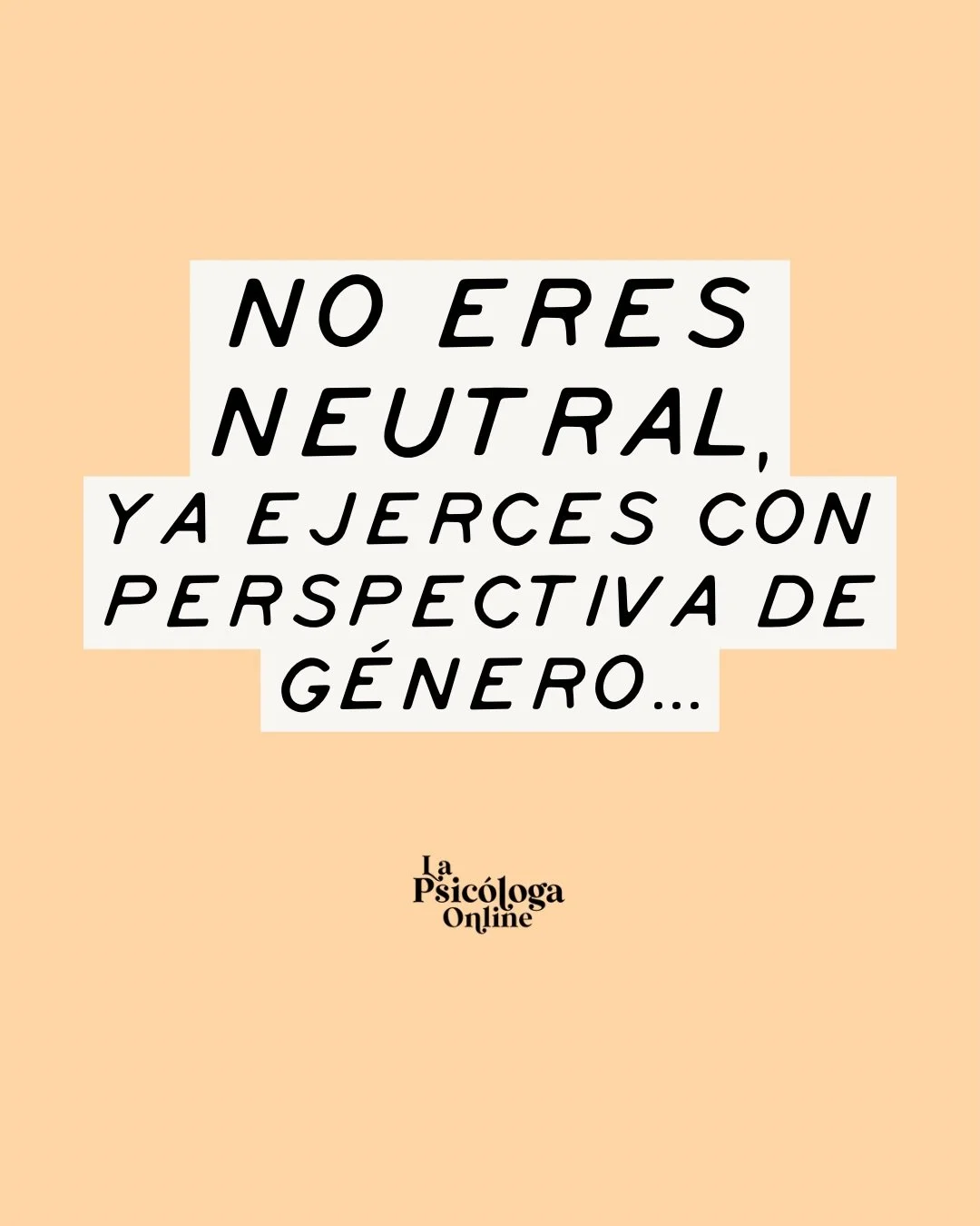 Nadie ejerce desde la nada. Ejercemos desde lo que aprendimos, desde los manuales que estudiamos, desde la cultura en la que fuimos formadxs.⁠
⁠
Y esa cultura no es neutra.⁠
⁠
Durante d&eacute;cadas, la psicolog&iacute;a tom&oacute; al var&oacute;n c