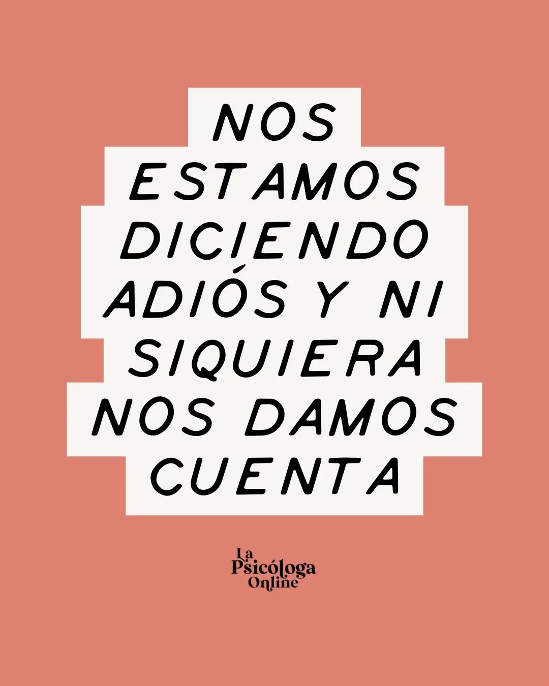 Existe un tipo de final que no se anuncia, que llega sin maletas, sin haber podido detectar el momento exacto en que todo cambi&oacute;. Llega disfrazado de rutina, de cansancio... de esa paz extra&ntilde;a que se instala cuando dos personas han deja