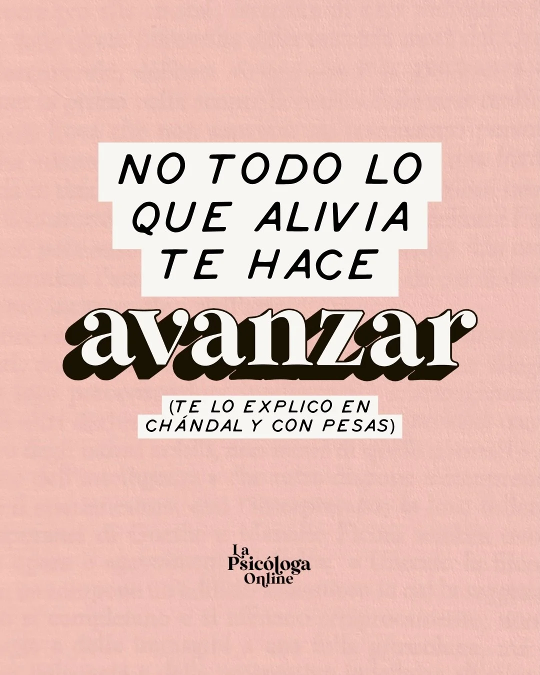 Hay algo que el gimnasio ense&ntilde;a mejor que cualquier libro de psicolog&iacute;a: que salir igual de c&oacute;moda que entraste no es un buen s&iacute;ntoma. ⁠
⁠
Significa que no has tocado nada que valga la pena tocar. Y con la vida pasa exacta