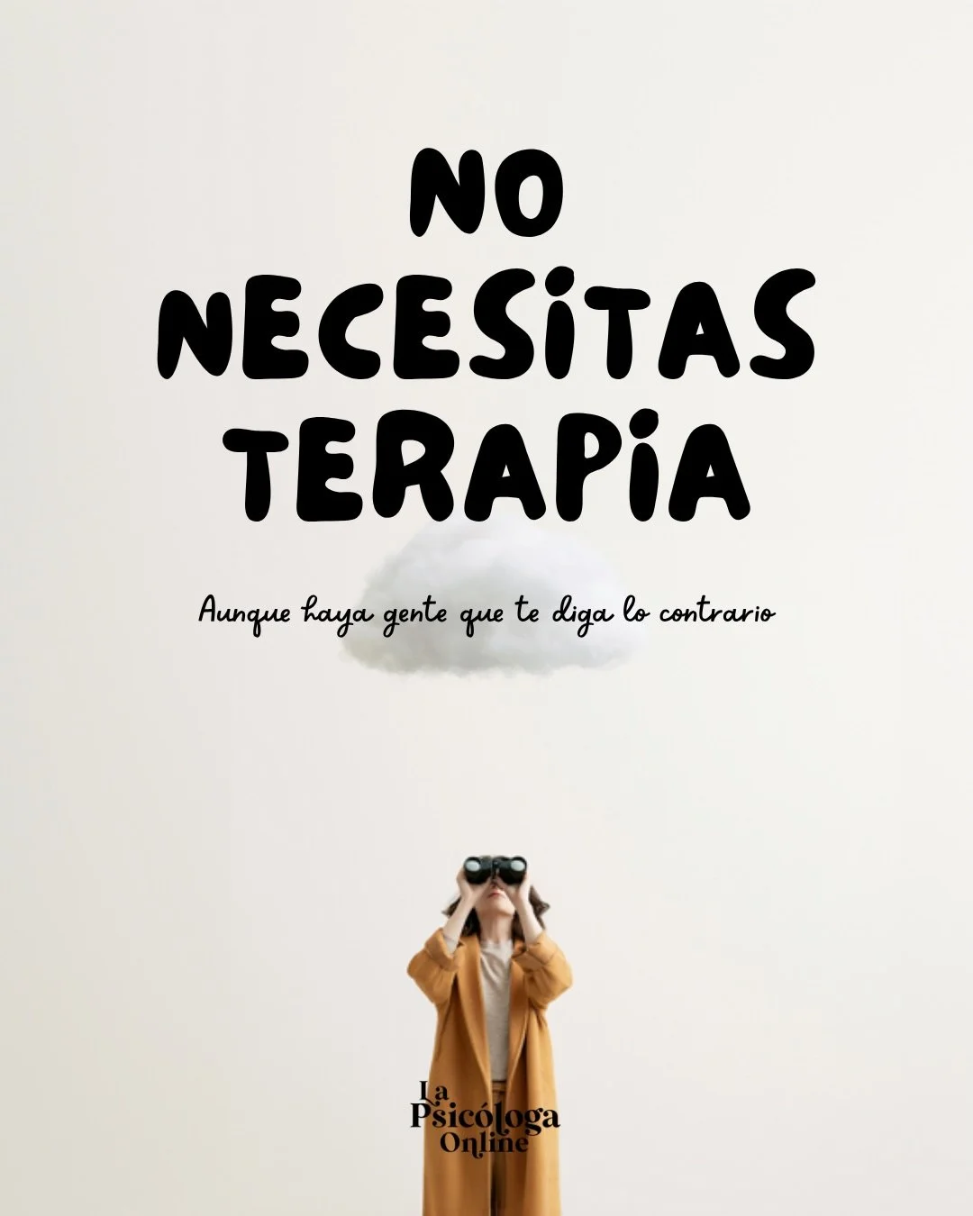 Se ha puesto de moda repetir que &laquo;todo el mundo deber&iacute;a ir a terapia al menos una vez en la vida&raquo;. A mi me lo dicen cada dos por tres, como queriendo quedar bien conmigo, y no saben lo que me repatea en realidad. 

A ver, queda est