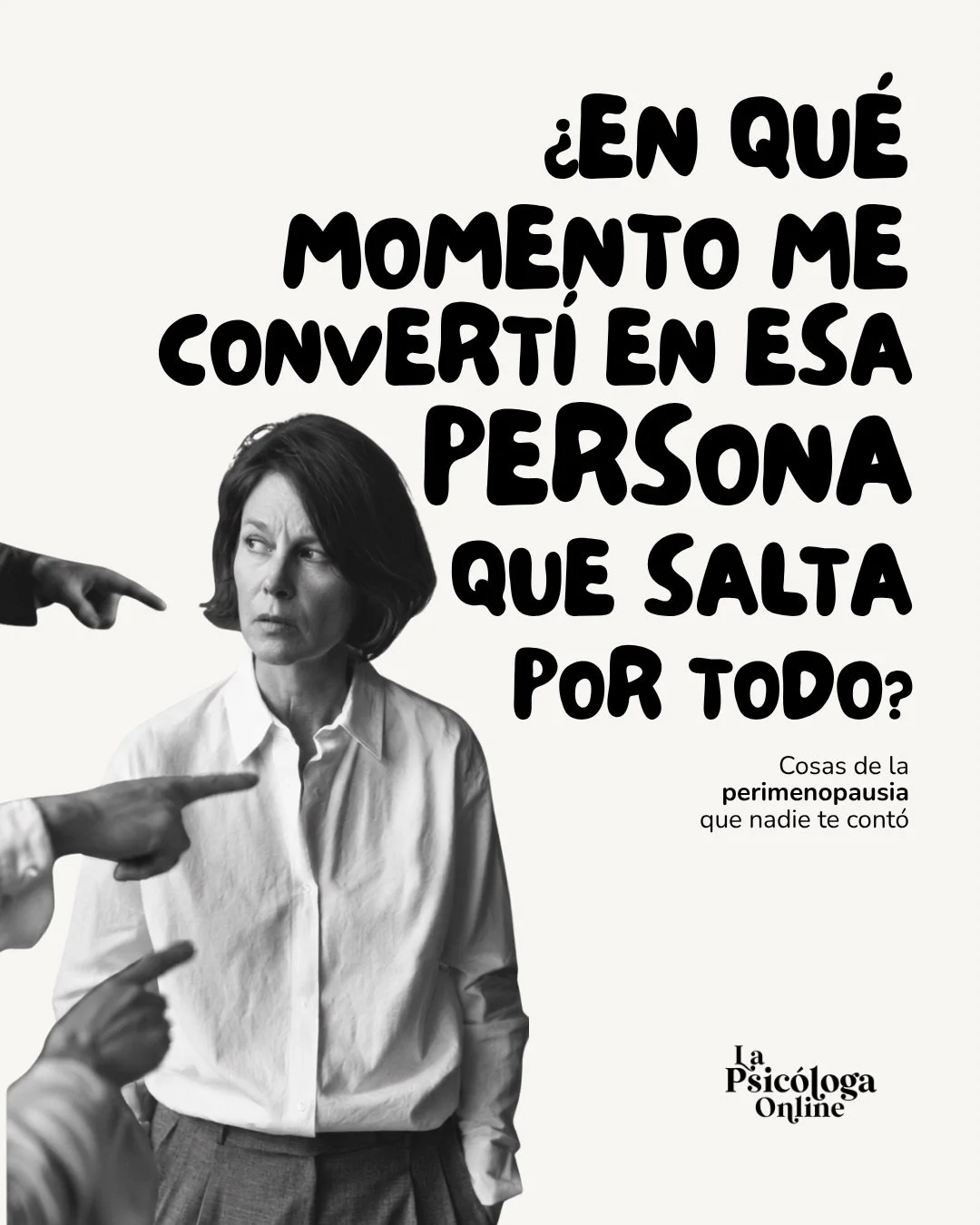 Quiz&aacute; una de las cosas m&aacute;s desconcertantes de la perimenopausia sea que no siempre sabes si lo que te est&aacute; pasando es &laquo;normal&raquo;, si son las hormonas, si est&aacute;s hasta el co&ntilde;o de todo o si, sencillamente, te