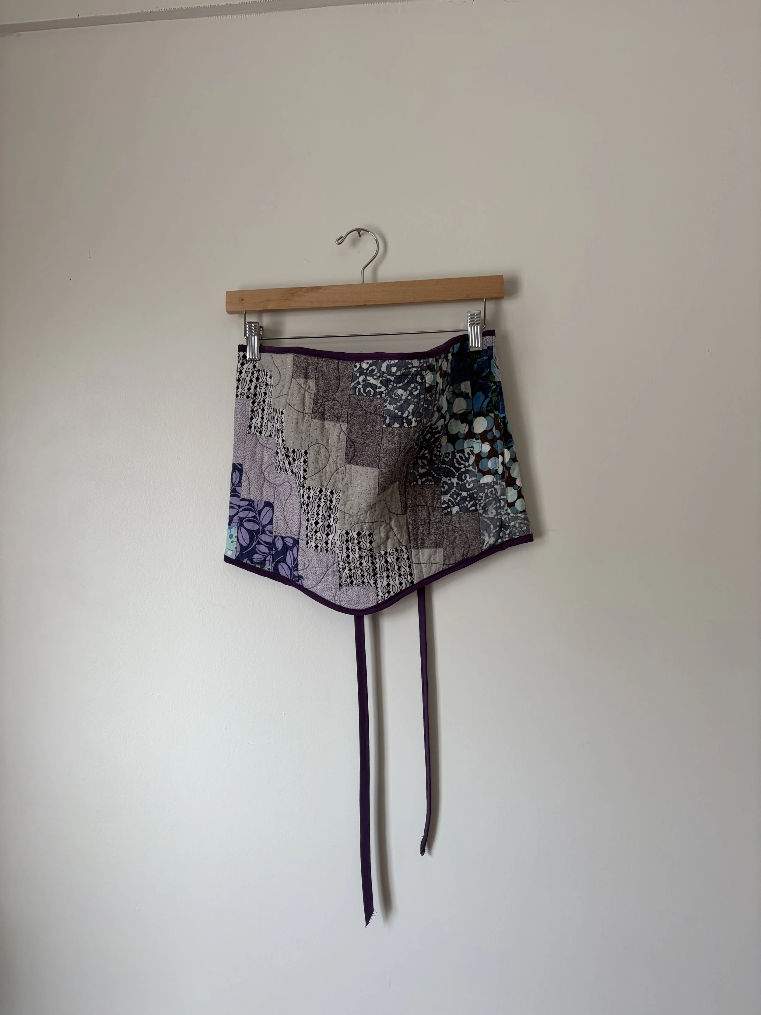 Quilted Corset - Purple and Blue Quilt