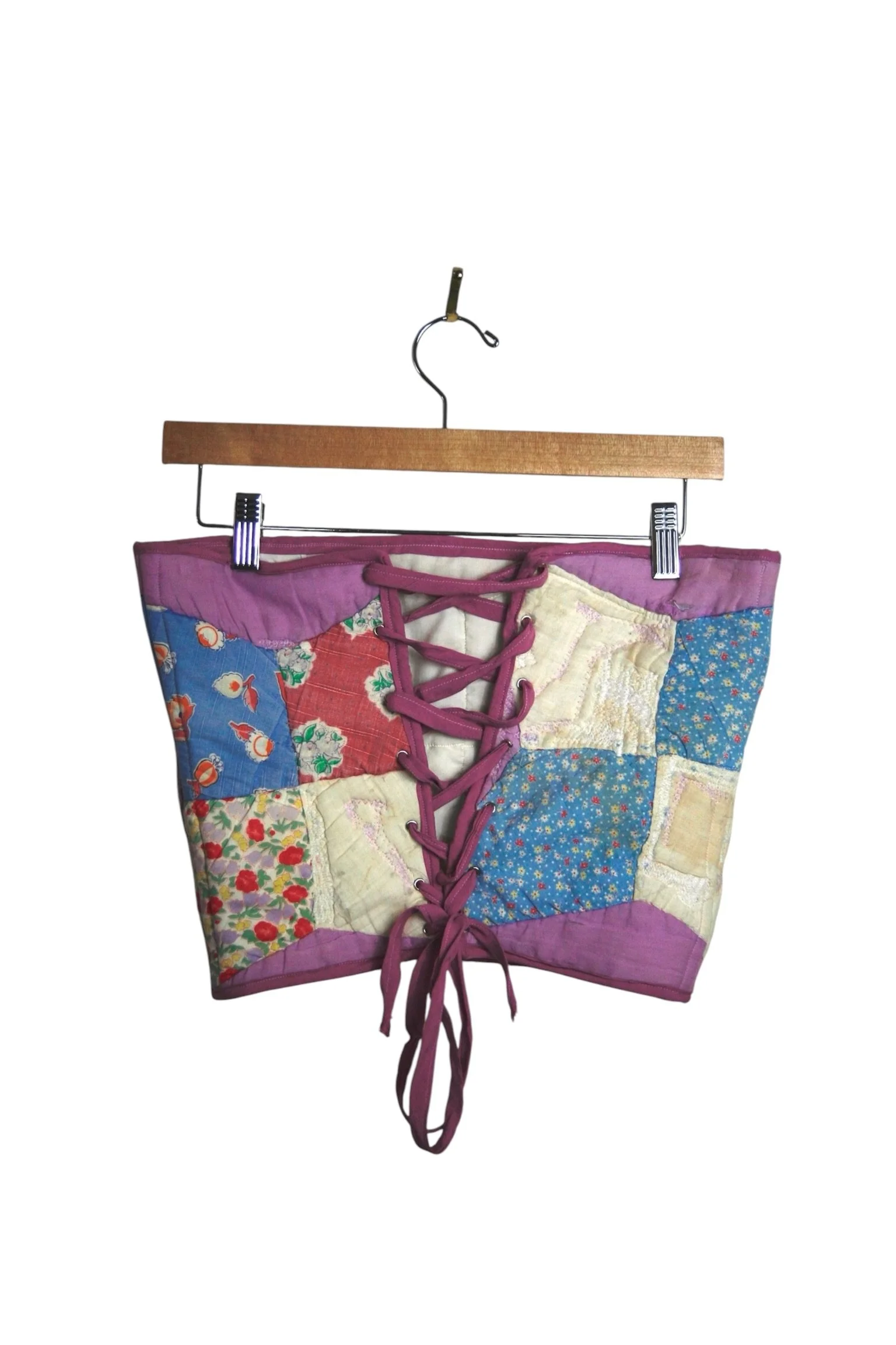 Quilted Corset - Lavender Quilt