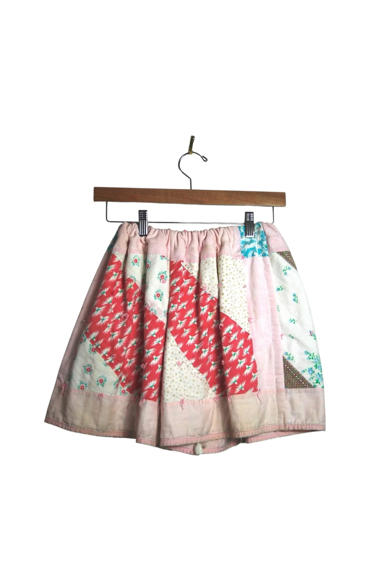 Pink Patchwork Quilt Shorts
