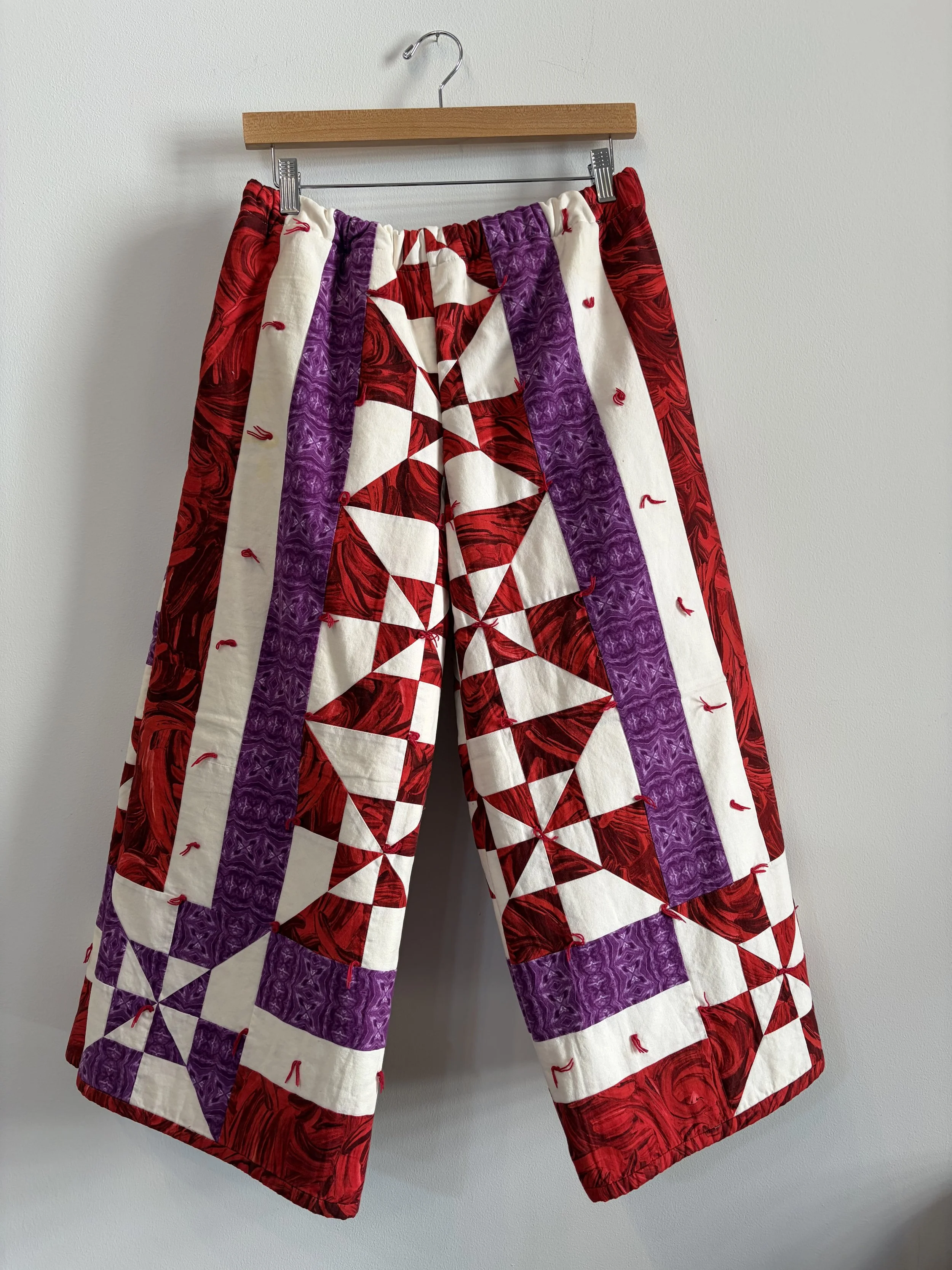 Red Pinwheel Pants