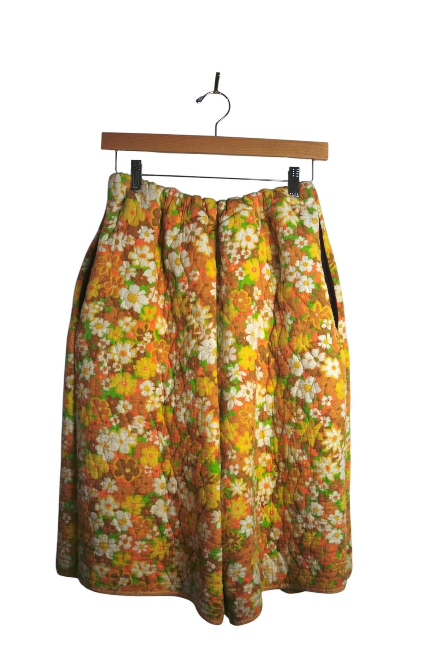 Brown Floral Shorts