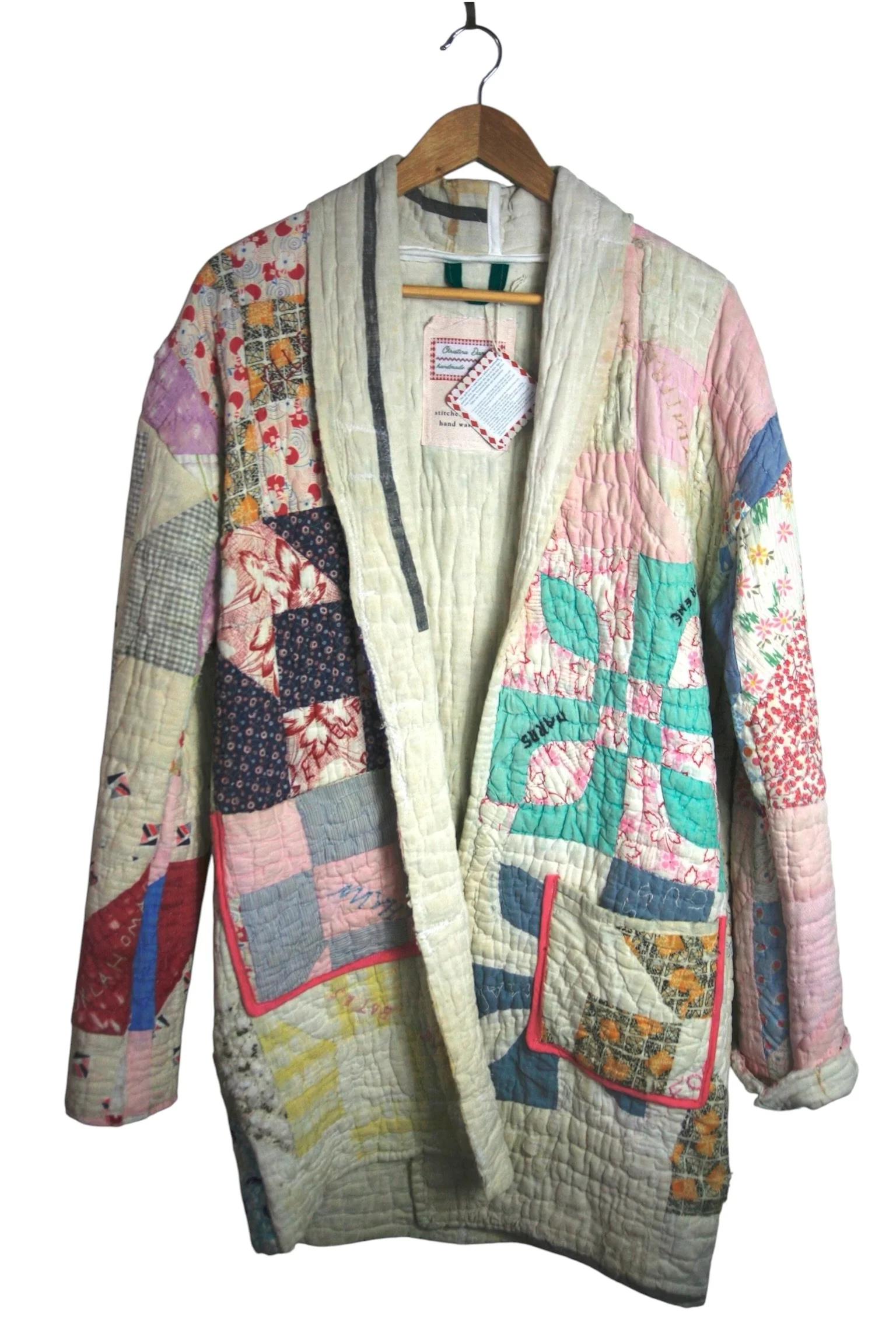 #103 - Distressed Friendship Quilt Robe Coat