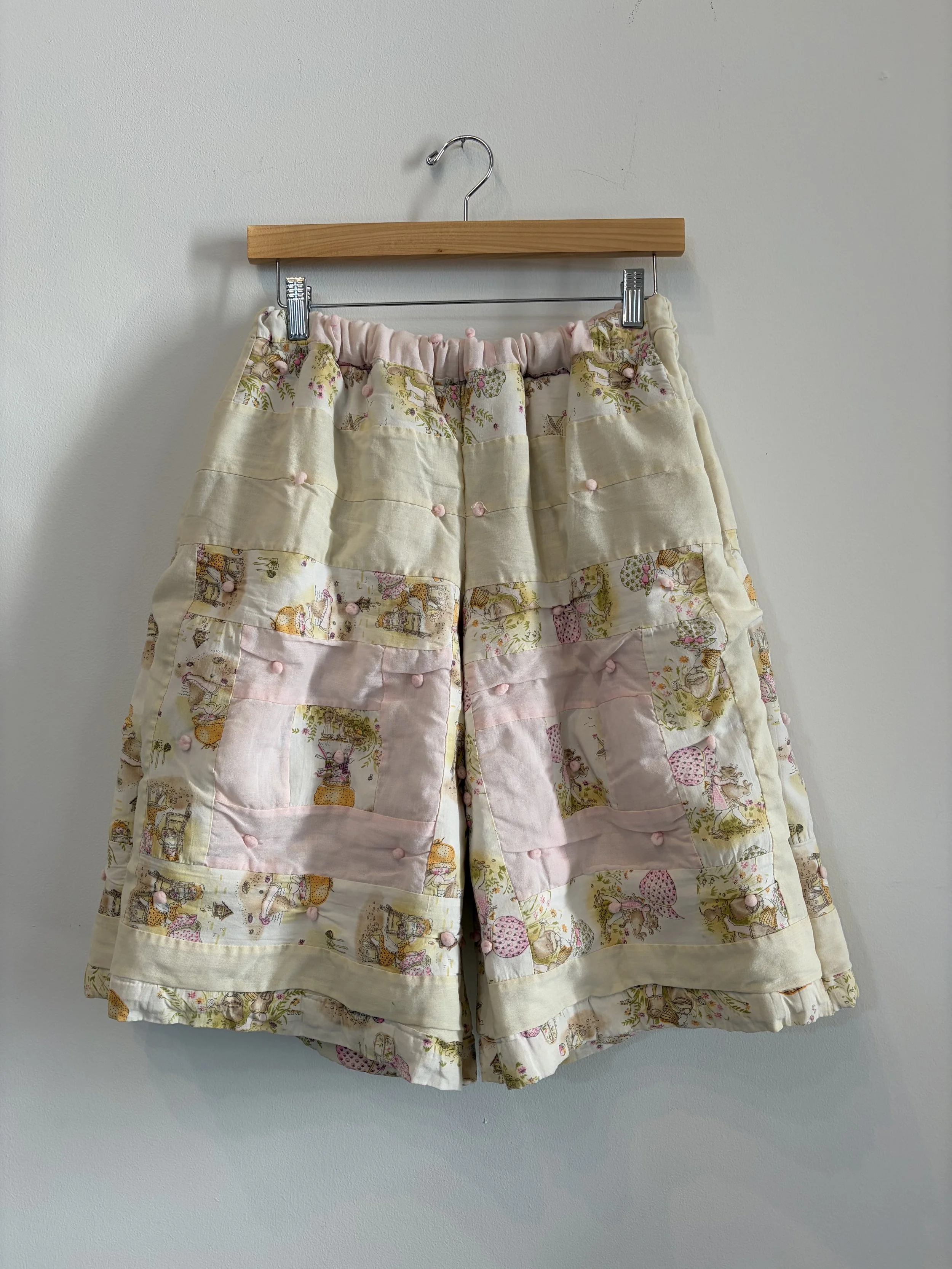 Pastel Pink Baby Quilt Shorts