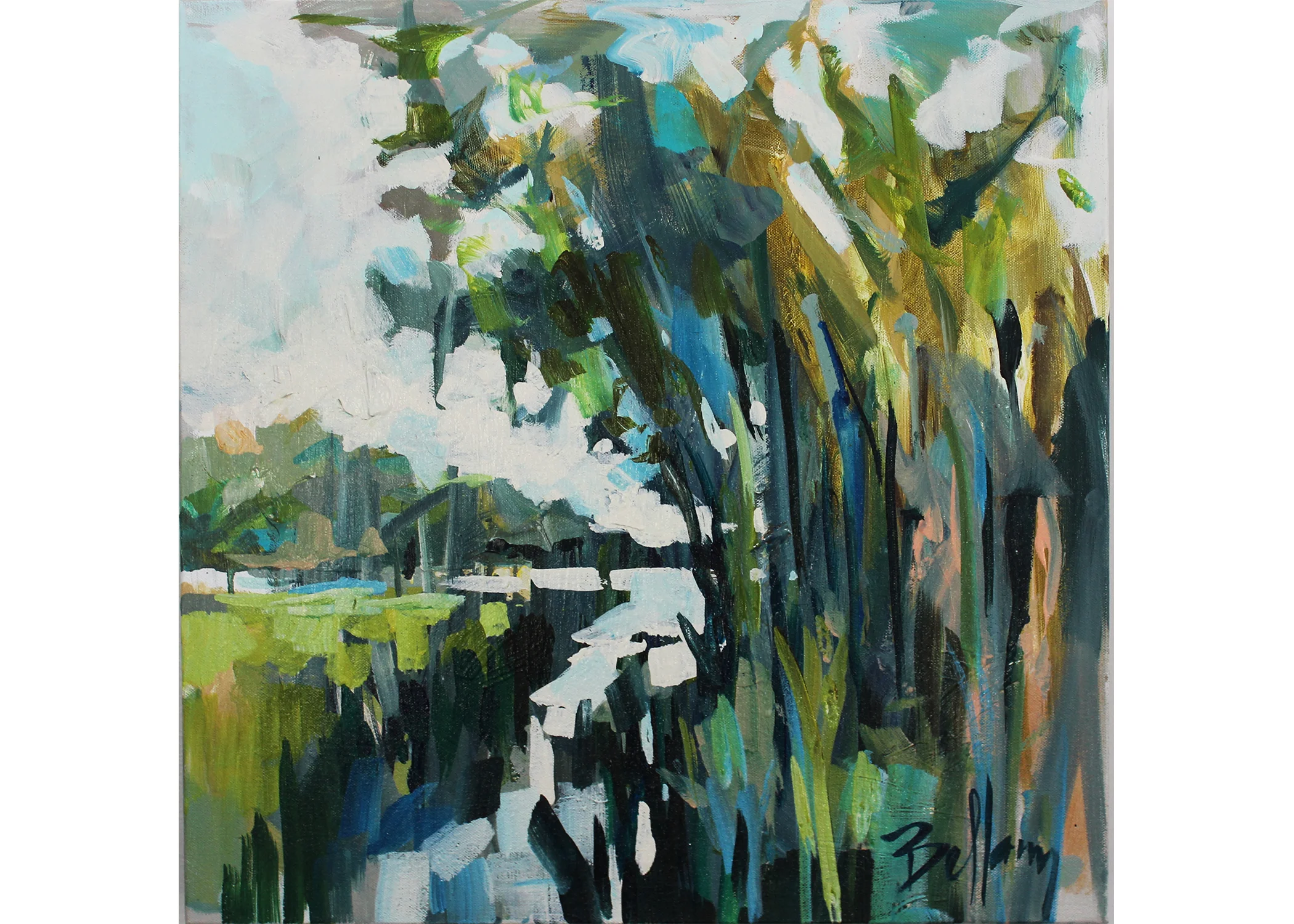 Blue Marsh 20x20 Oil on Canvas