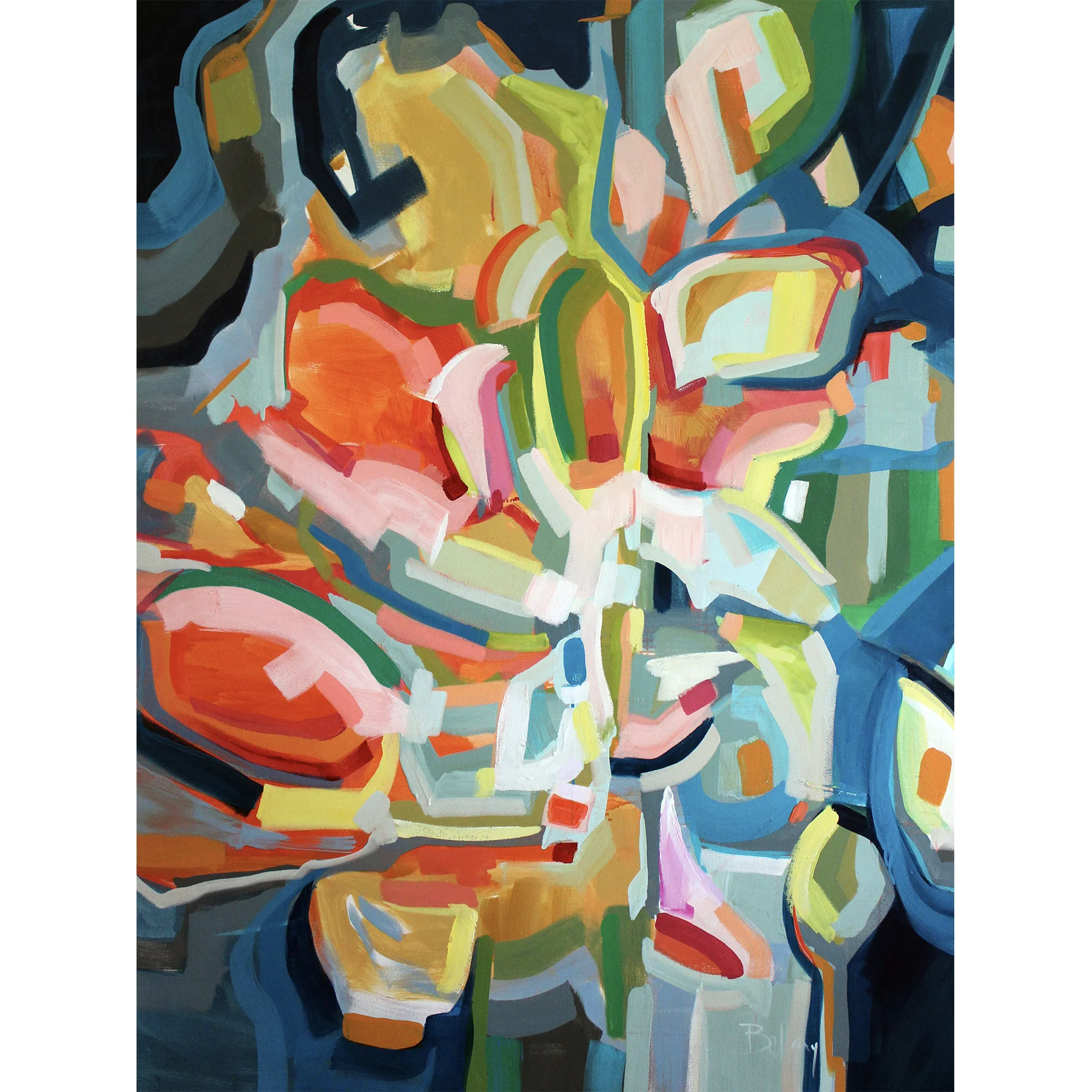 Fruits & Flowers Acrylic on Canvas 48x60