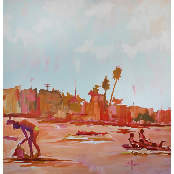 Day at the Beach 60x60 Acrylic on Canvas