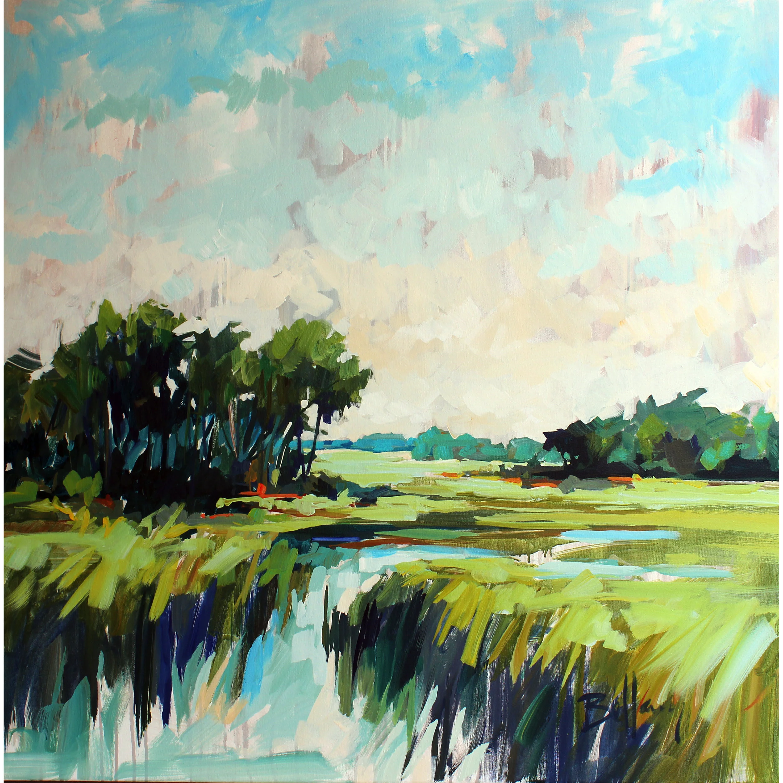 Out Beyond No. 2 40x40 Acrylic on Canvas