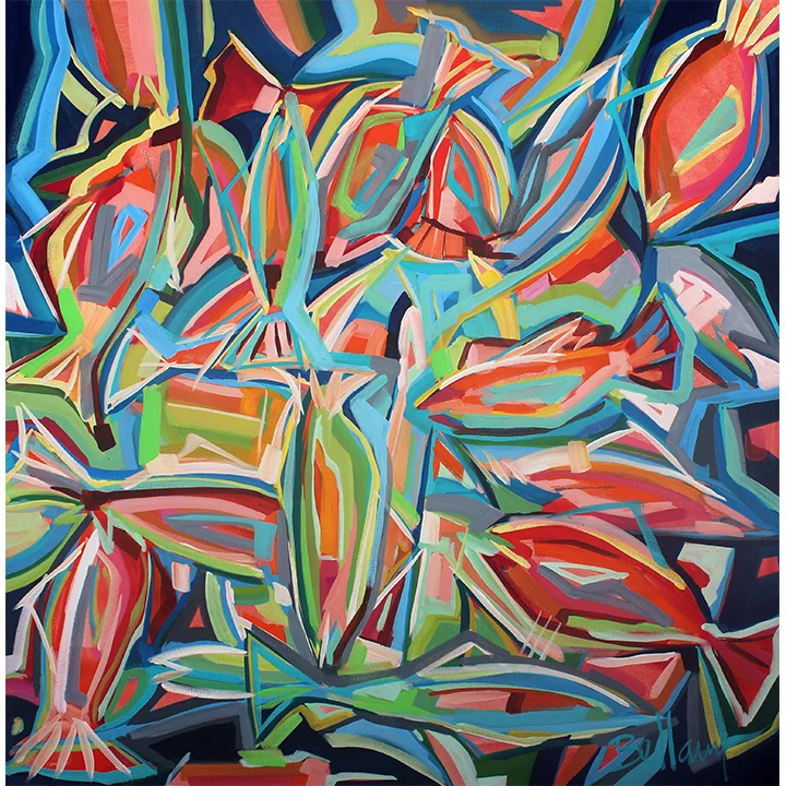 If Wishes Were Fishes  Acrylic on Canvas 48x48