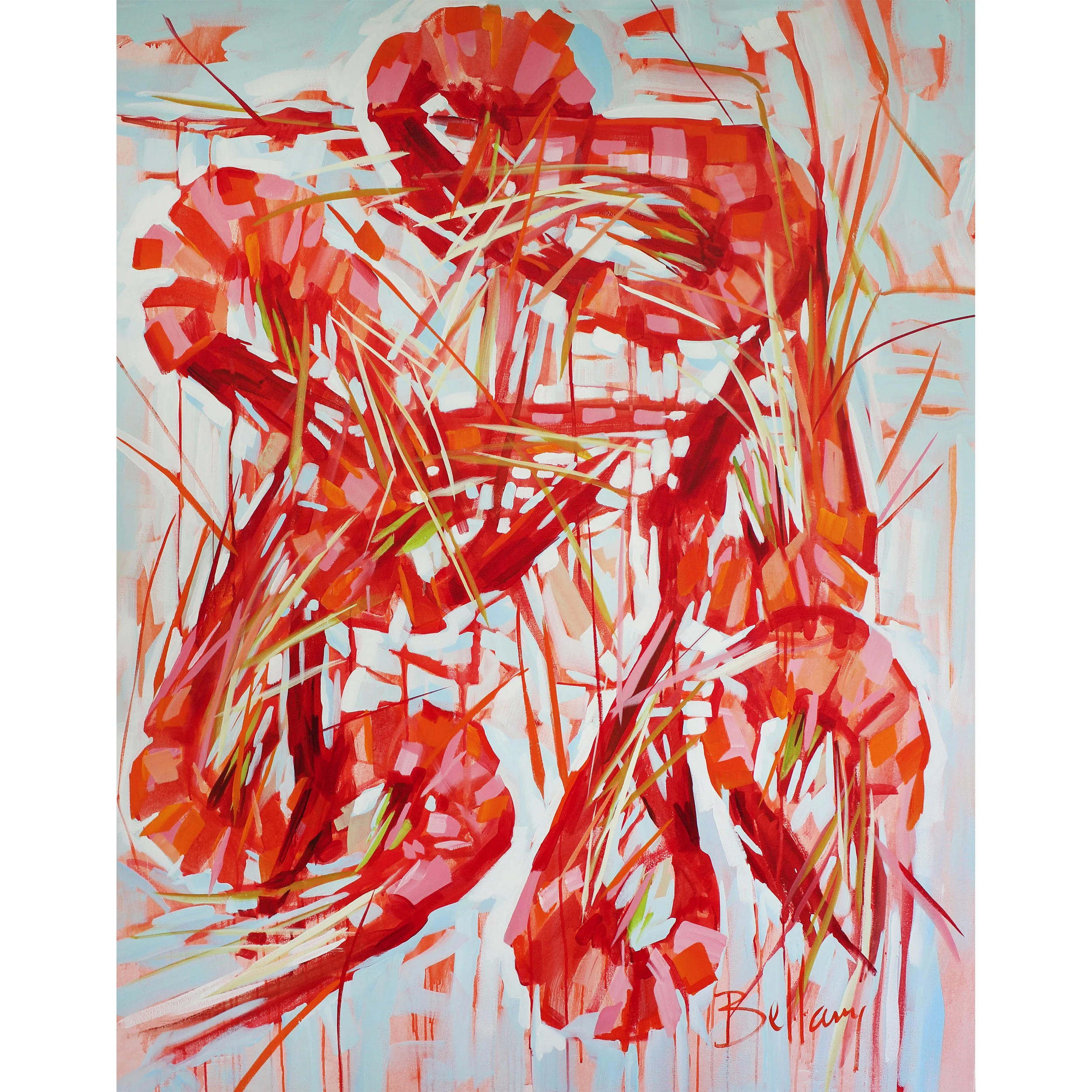 Shrimp Acrylic on Canvas 48x60