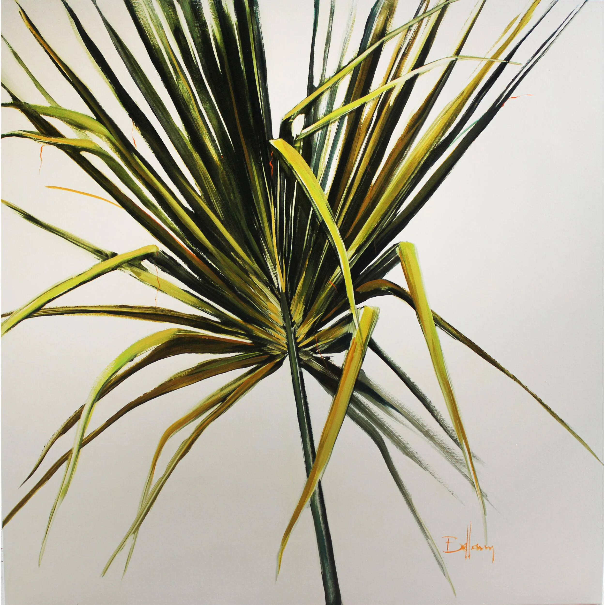 Single Palm Acrylic on Canvas 48x48