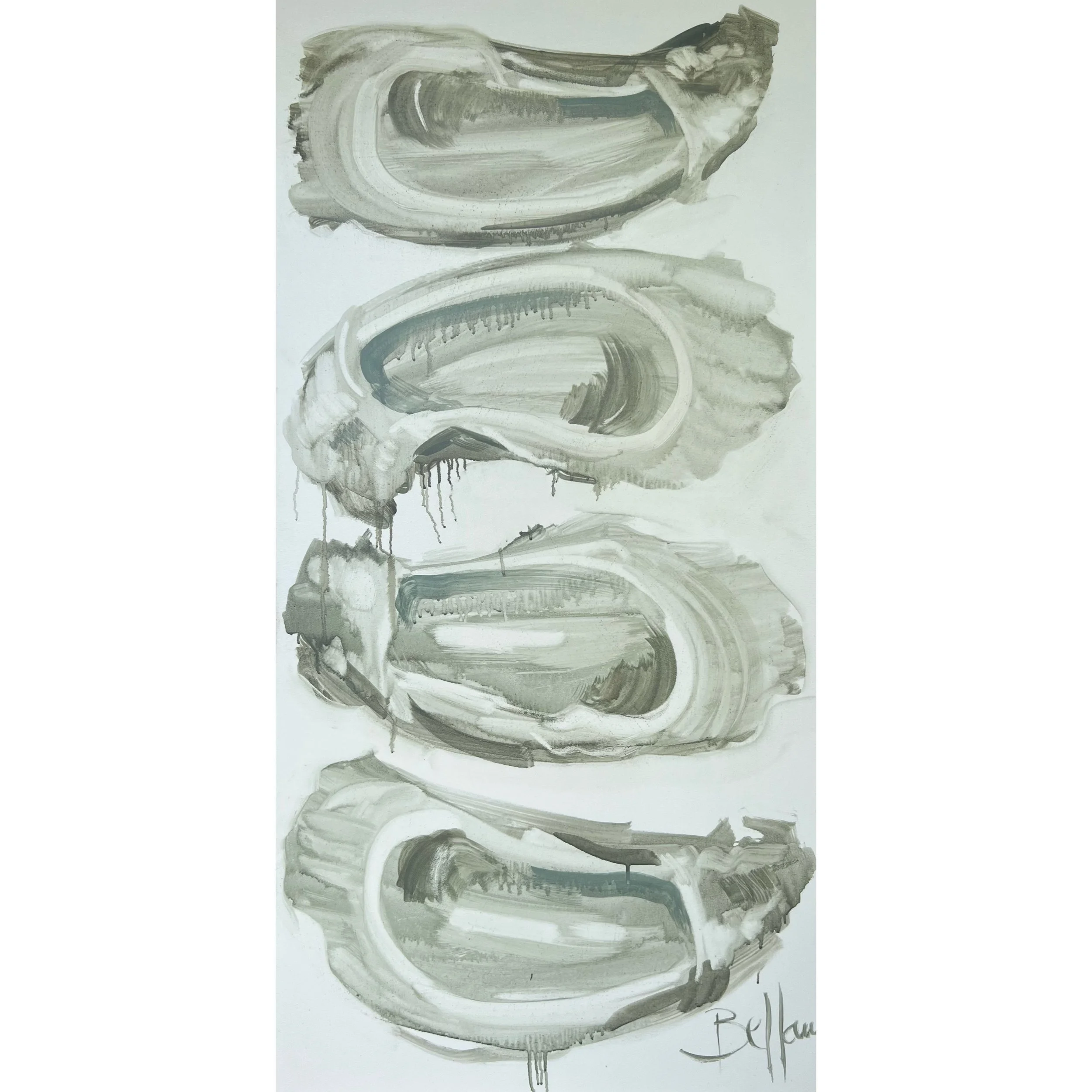 "Four Down" 24x48, Oil on Canvas