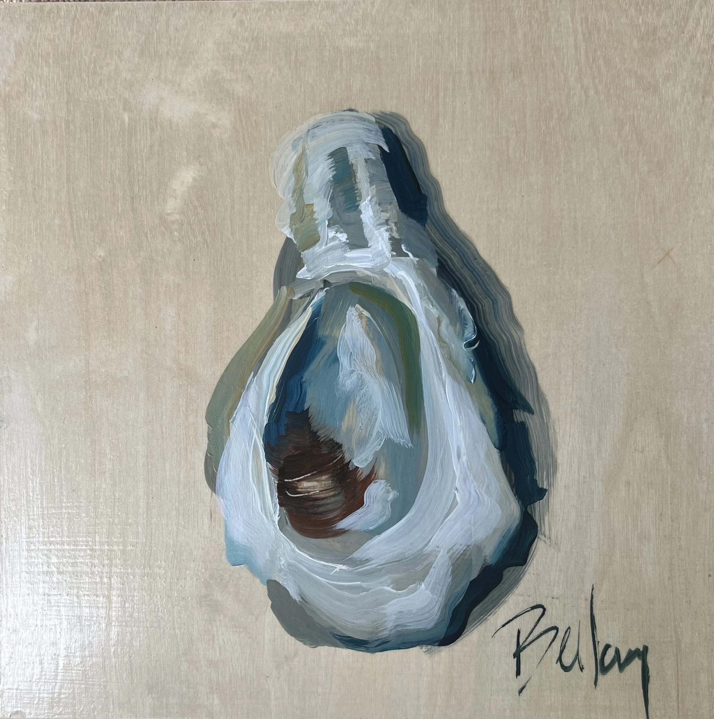 "Ms. Blue" 12x12" Acrylic on Wood