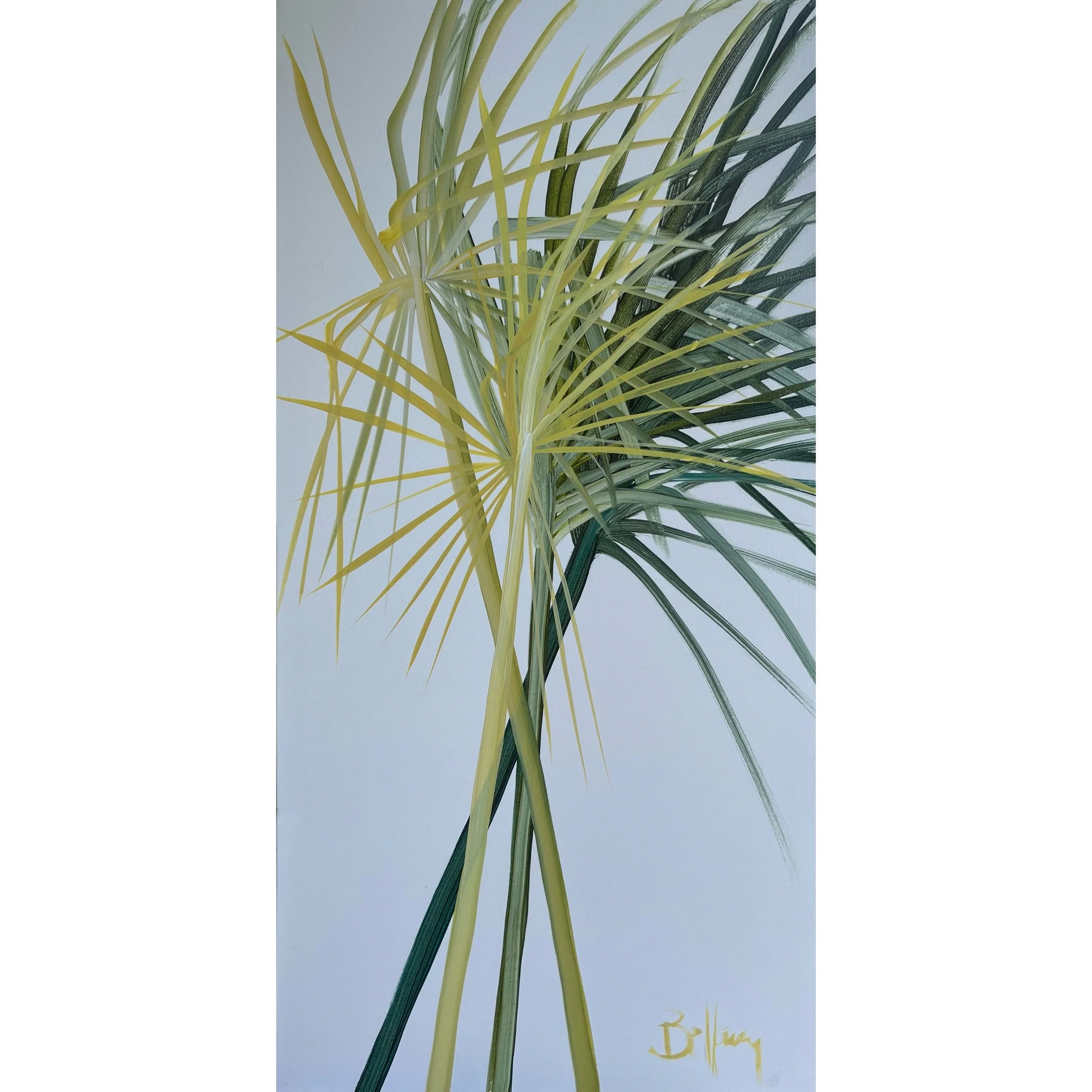 “Lime Palm” 24x48” Acrylic on Canvas