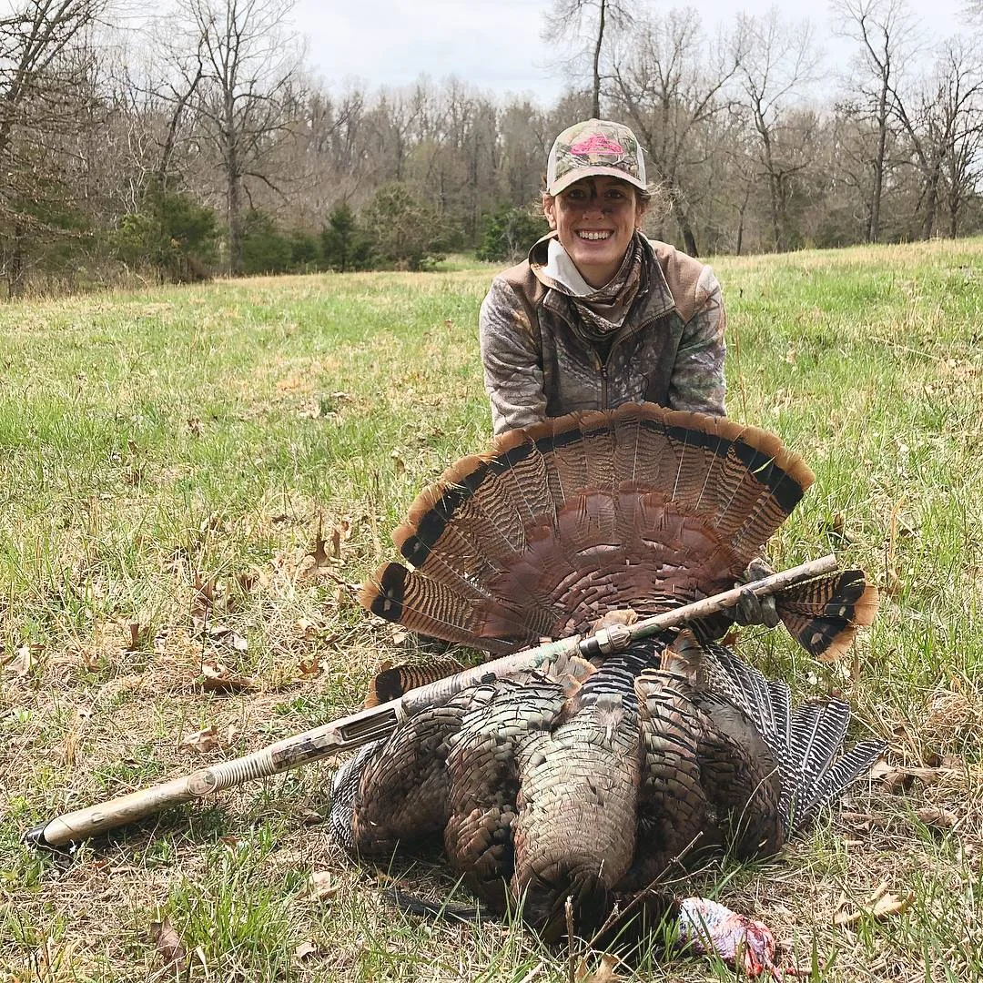 Me and my gobbler after all the excitement!