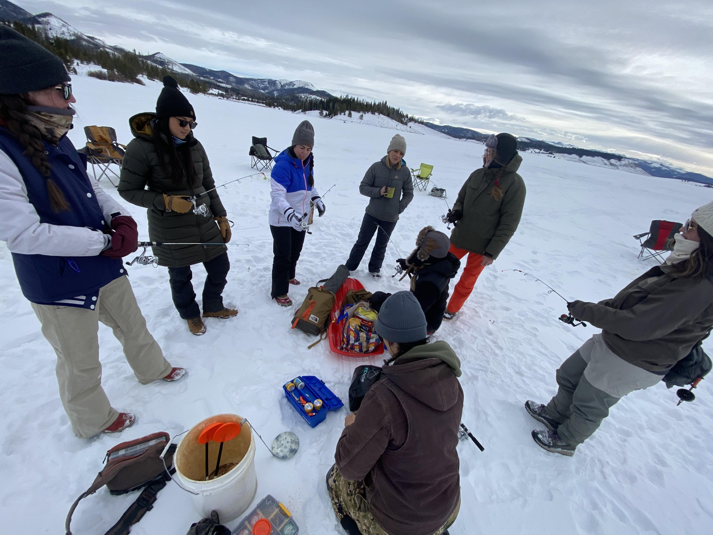 Steamboat Lake Ice Fishing Clinic — Rocky Mountain Sportswomen