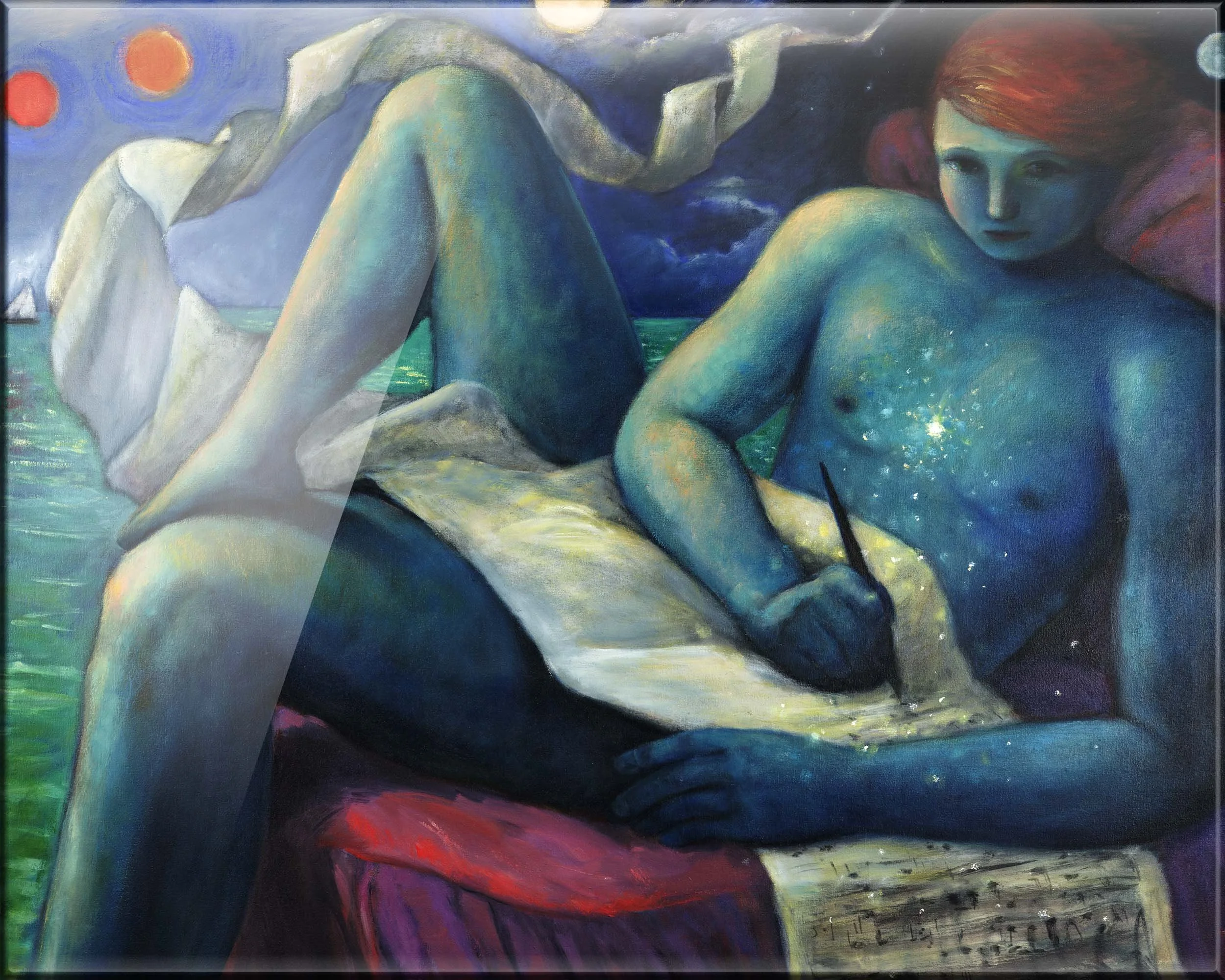 The Blue Composer - Ceramic